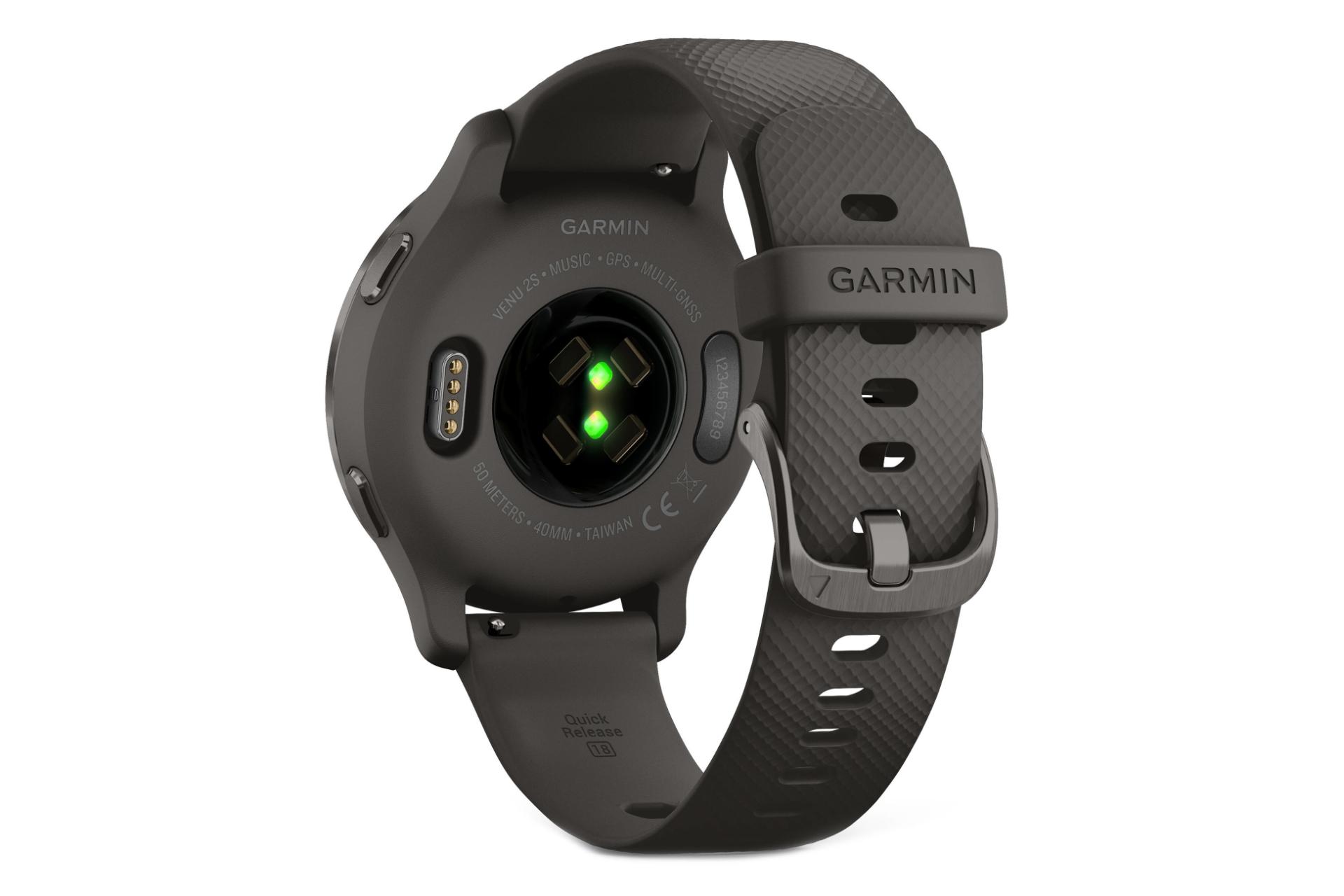 پشت اسمارت واچ ونو 2 اس گارمین / Garmin Venu 2S زغالی