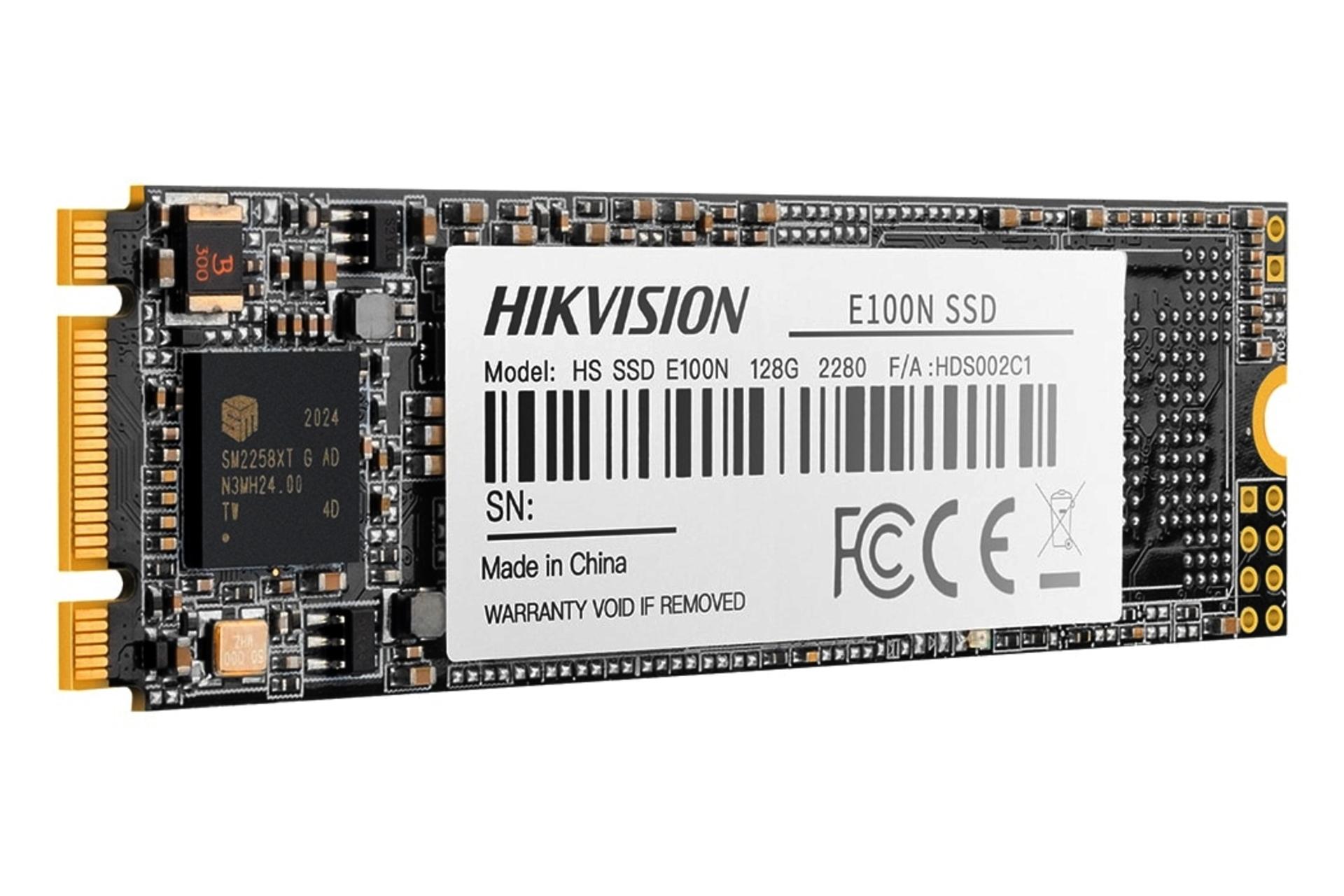 نمای چپ SSD هایک ویژن HikVision E100N SATA M.2 128GB ظرفیت 128 گیگابایت