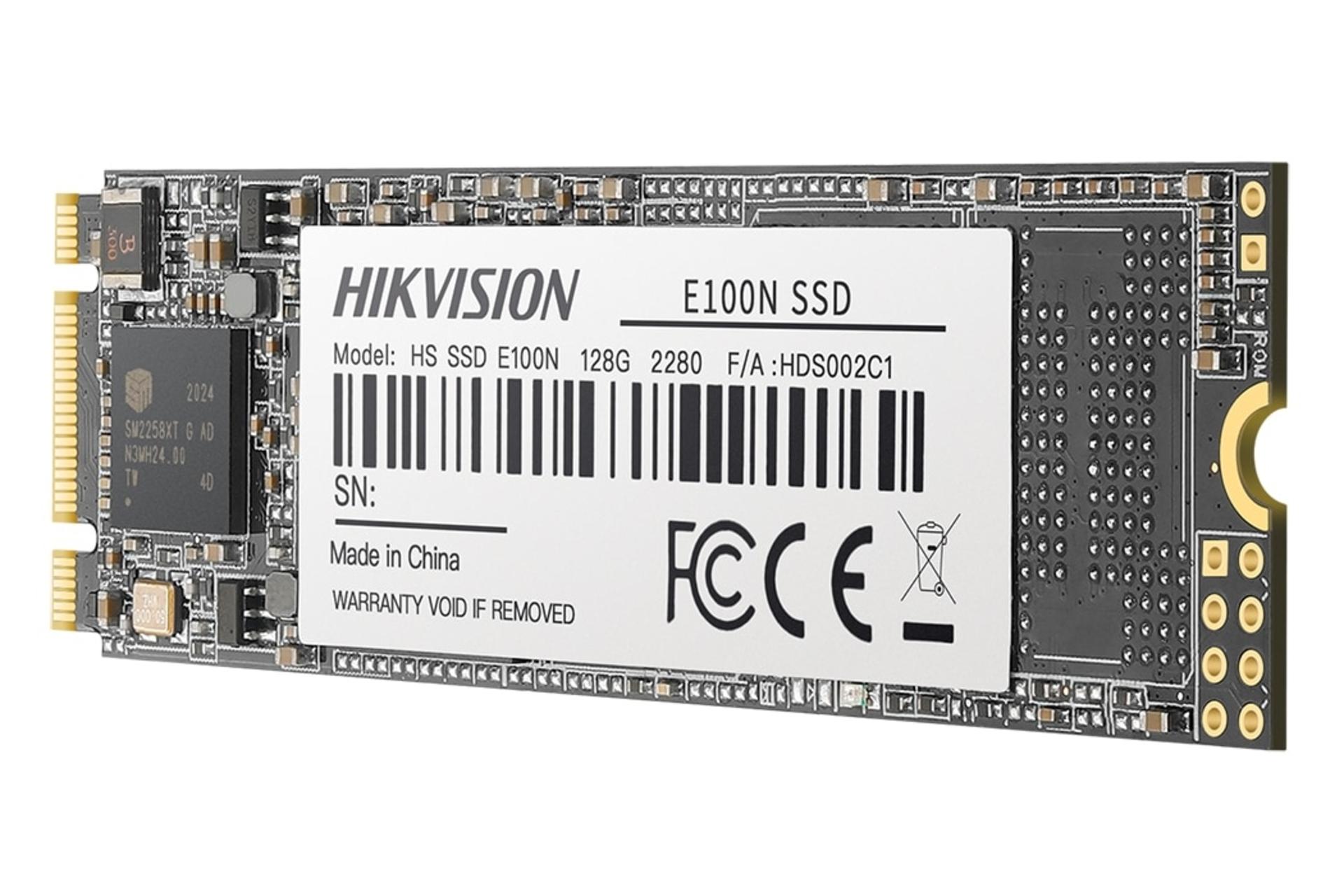 نمای راست SSD هایک ویژن HikVision E100N SATA M.2 128GB ظرفیت 128 گیگابایت