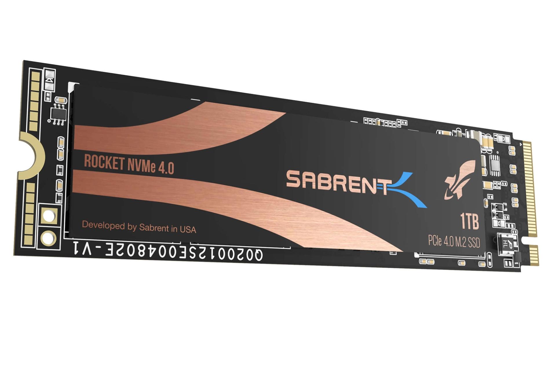 نمای چپ SSD سابرنت Sabrent Rocket NVMe M.2 1TB ظرفیت 1 ترابایت