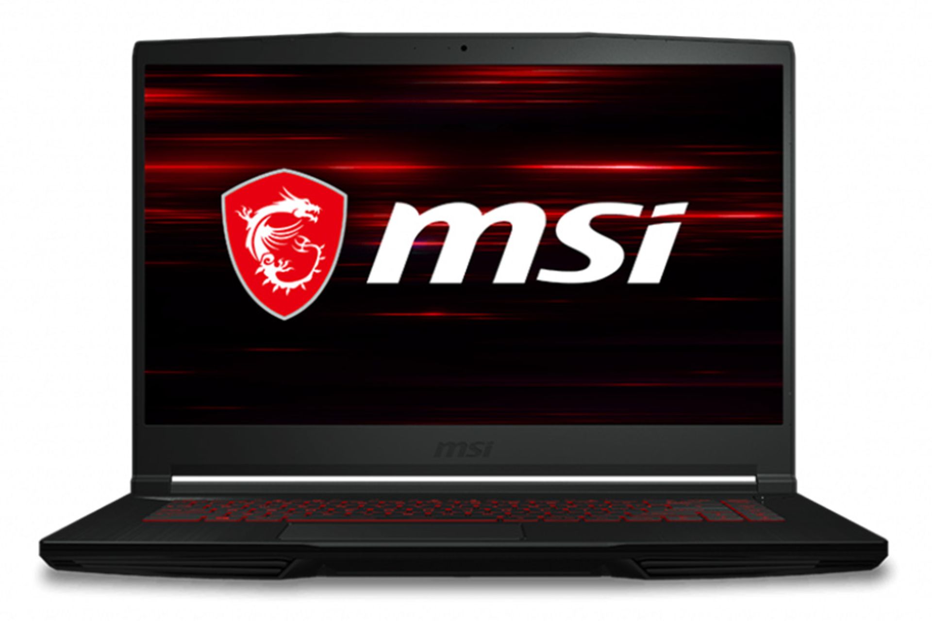 نمای جلو لپ تاپ ام اس آی جی تی 63 تین 10SCSR با صفحه روشن