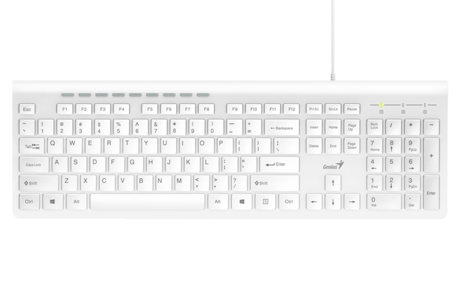 کیبورد جنیوس Genius SlimStar 230 سفید