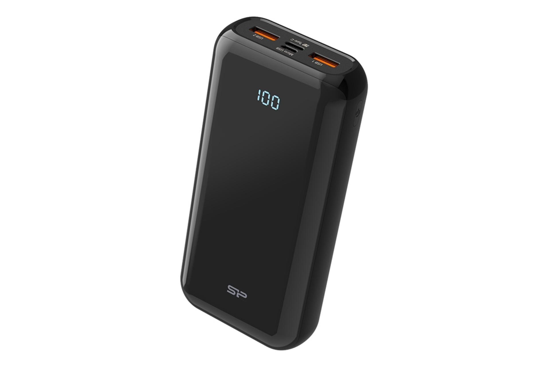 پاور بانک سیلیکون پاور QSilicon Power QS28 20000mAh با ظرفیت 20000 میلی‌آمپر ساعت مشکی