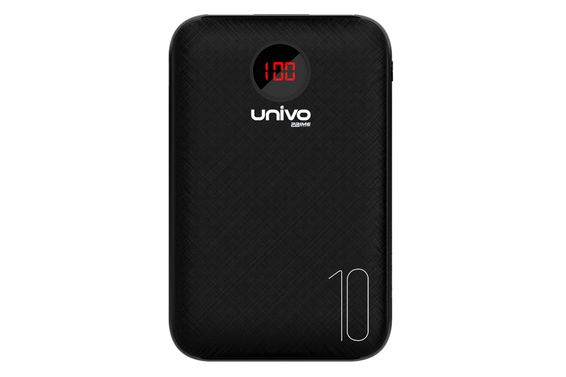 پاور بانک یونیوو Univo UN10 Pro 10000mAh با ظرفیت 10000 میلی‌آمپر ساعت مشکی