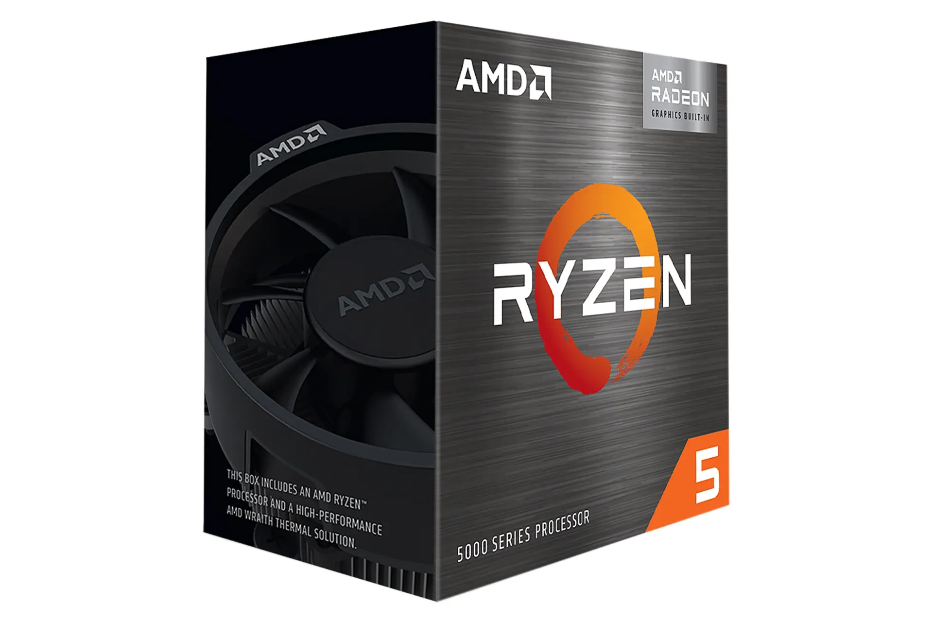 نمای چپ جعبه پردازنده AMD رایزن AMD Ryzen 5 5600G