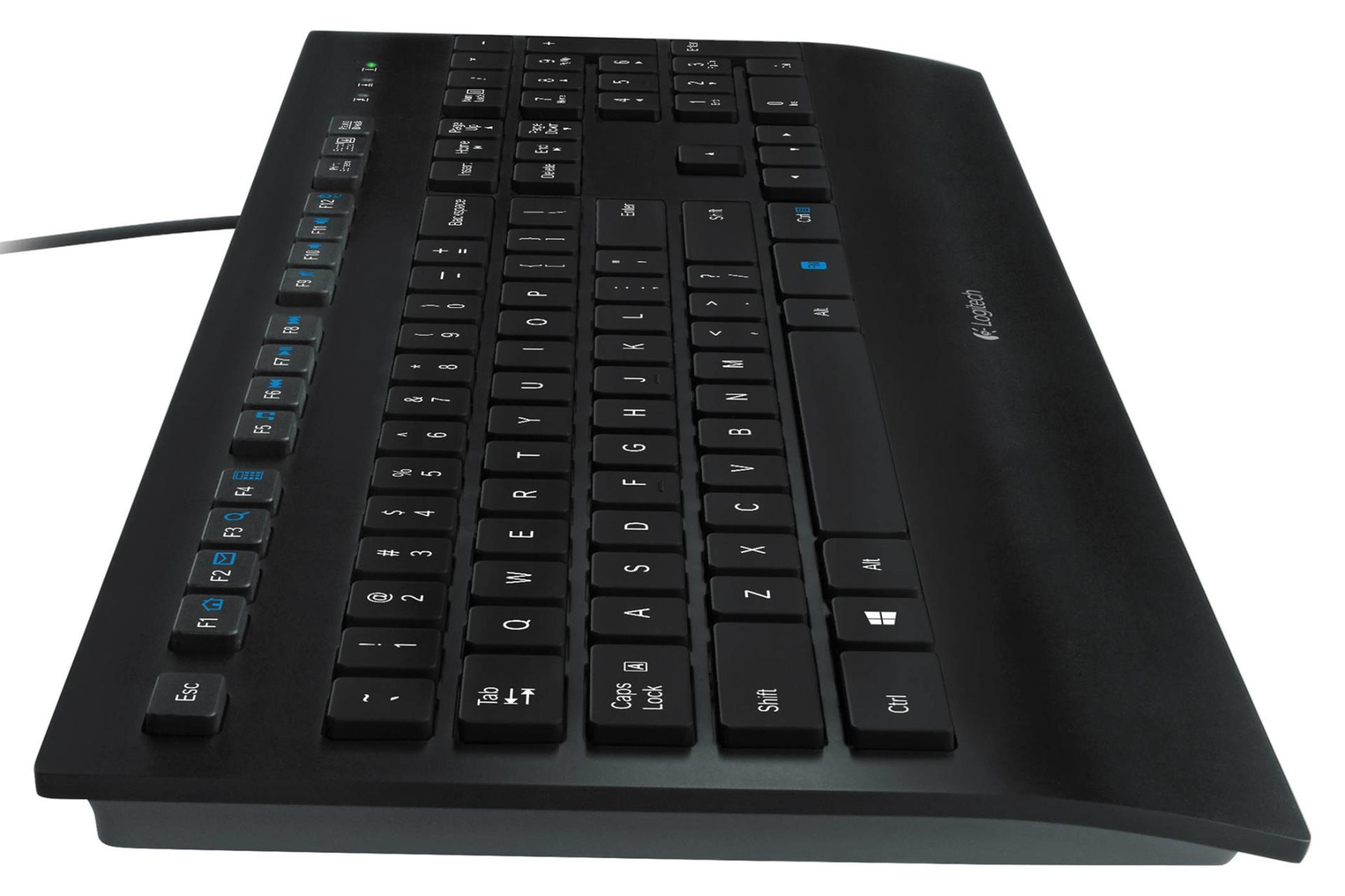 نمای چپ کیبورد لاجیتک Logitech K280e
