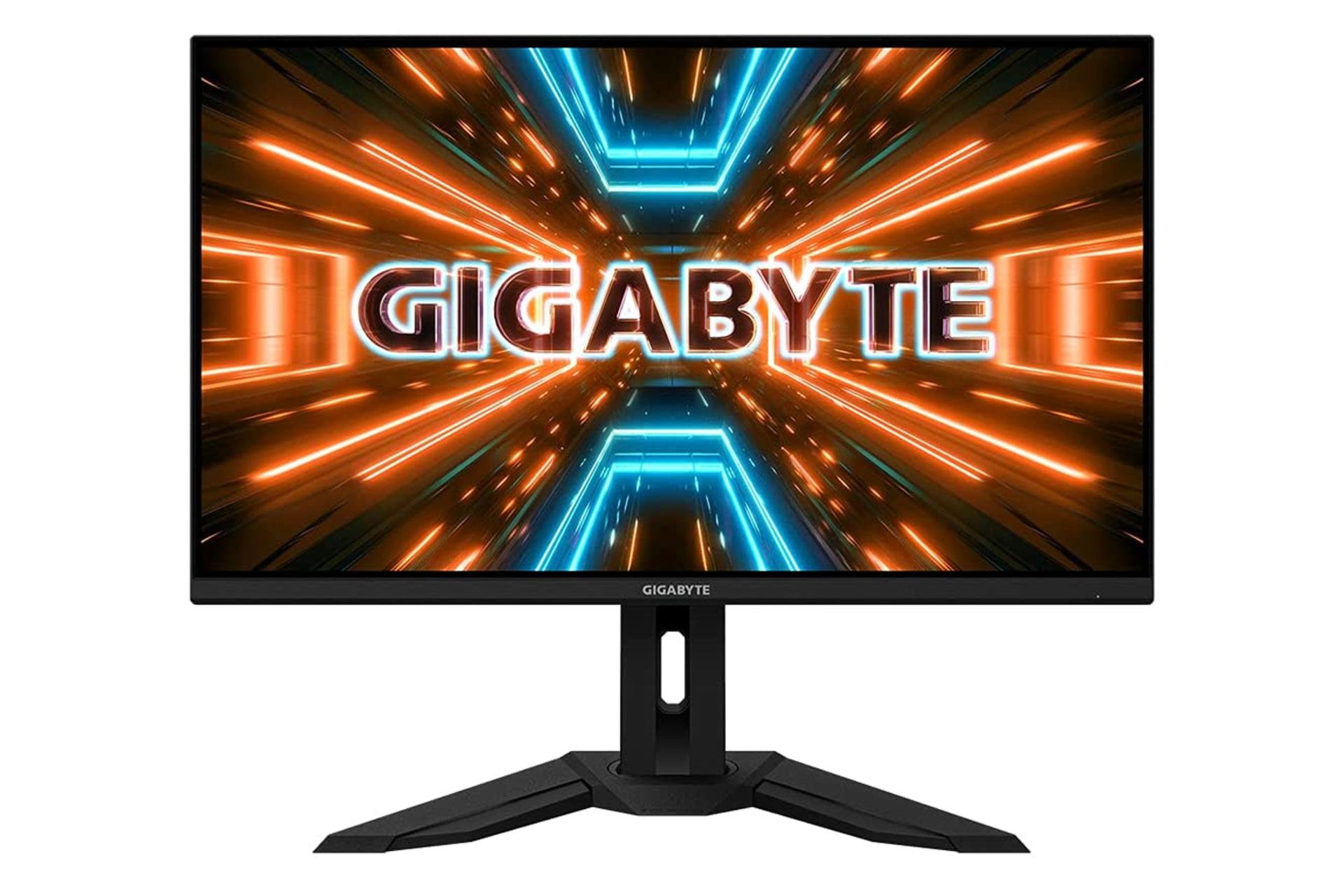 نمای روبه رو مانیتور گیگابایت 31.5 اینچ مدل M32Q