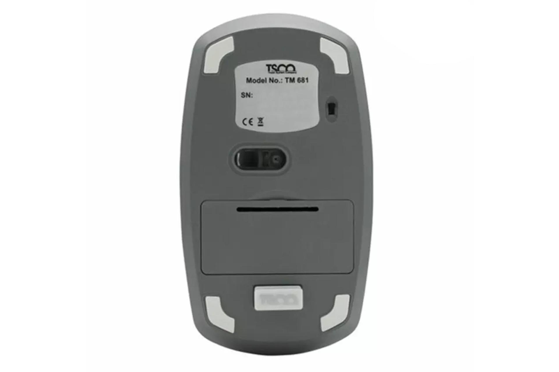 نمای پشت ماوس تسکو681w