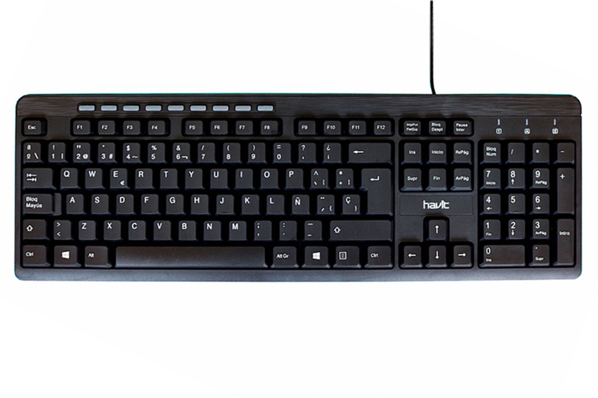 نمای روبرو کیبورد هویت HV-KB256