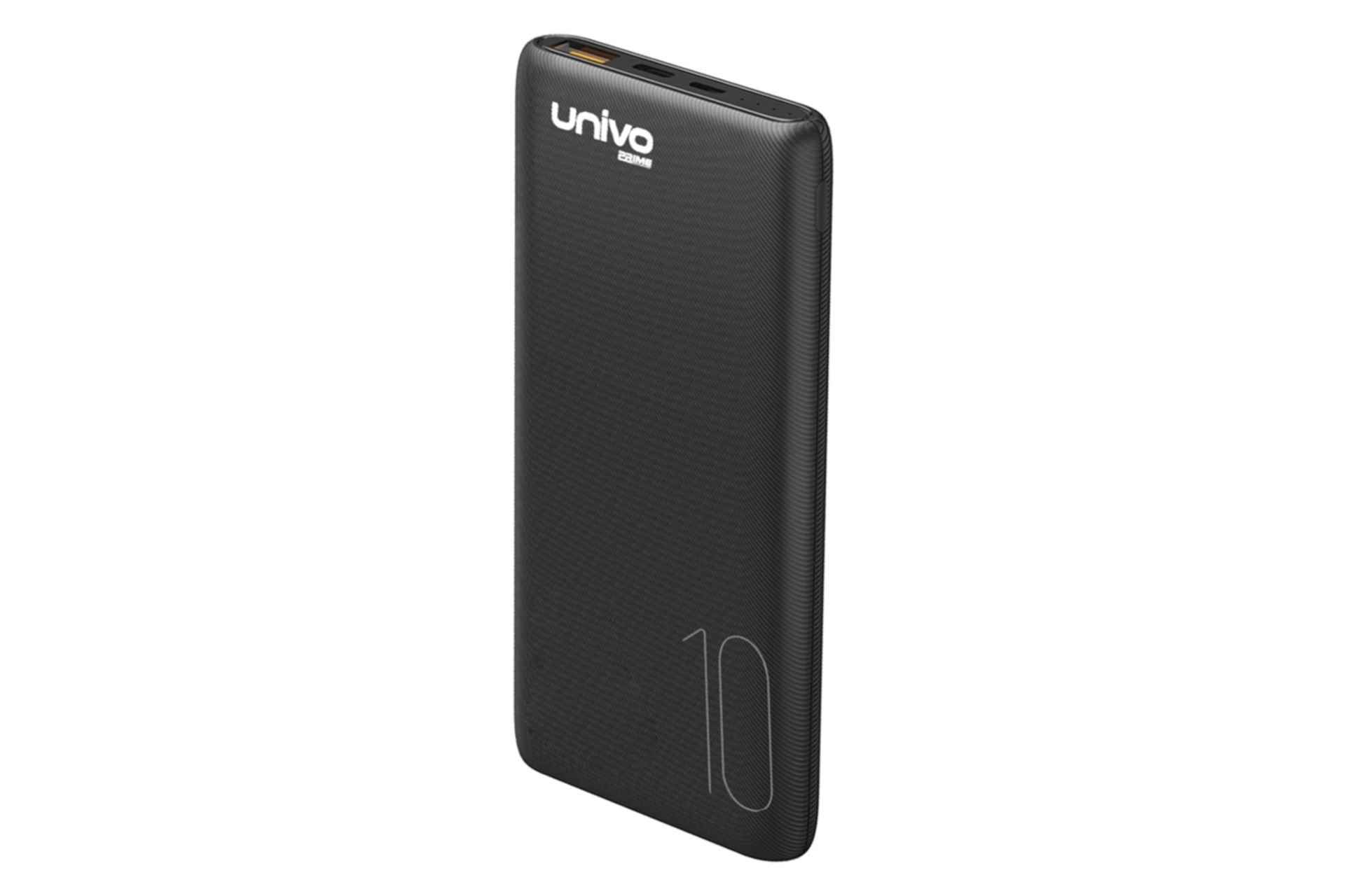 پاور بانک یونیوو Univo UN10PD 10000mAh با ظرفیت 10000 میلی‌آمپر ساعت مشکی
