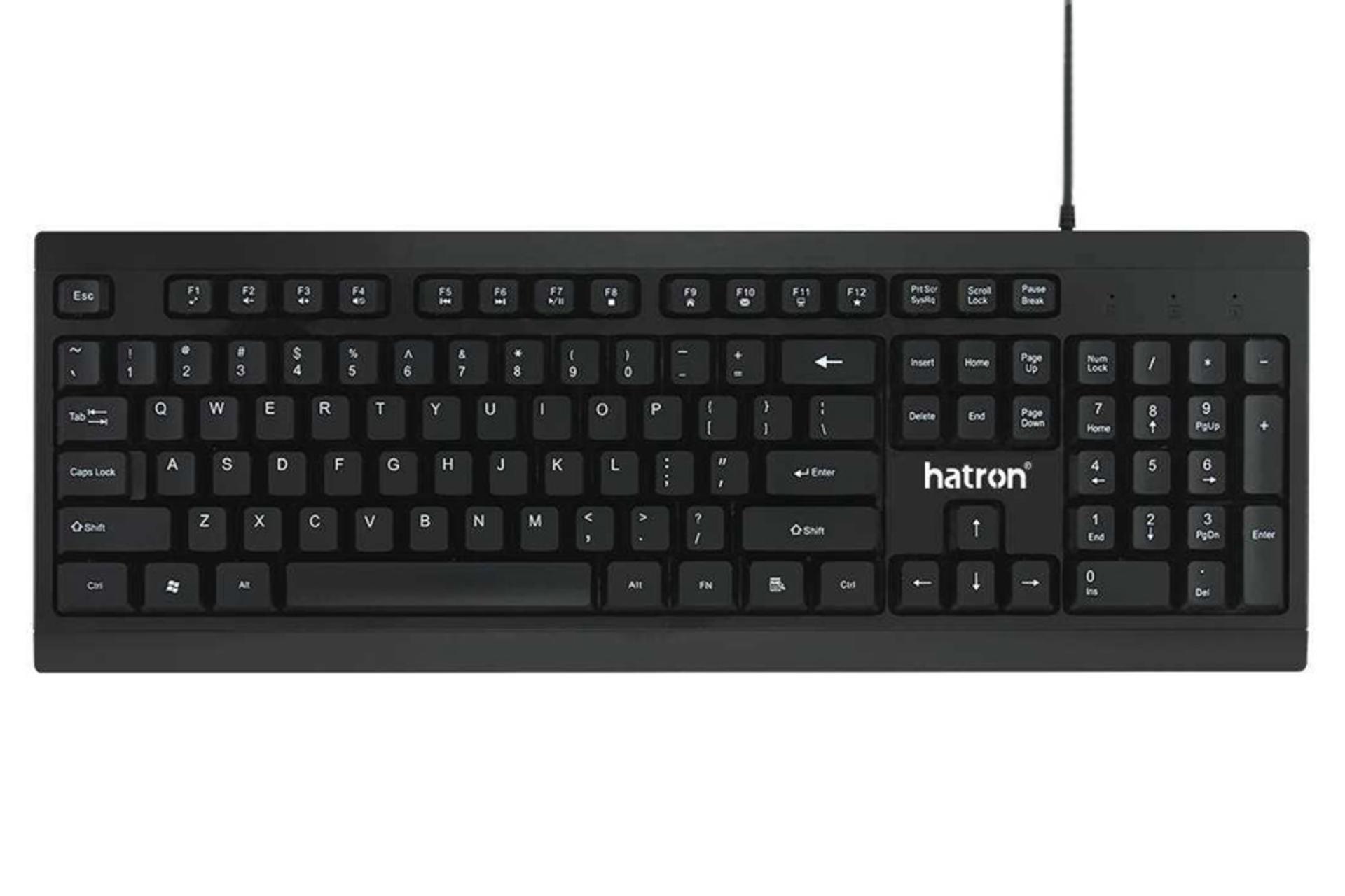 نمای روبرو کیبورد هترون HK205