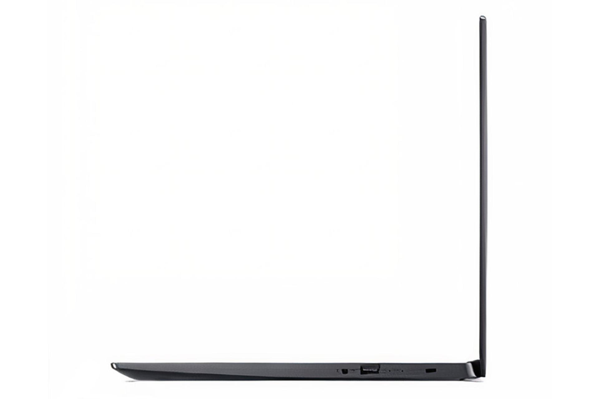 نمای کنار لپ تاپ ایسر اسپایر 3 مدل A315 و نمایش پورت های سمت راست