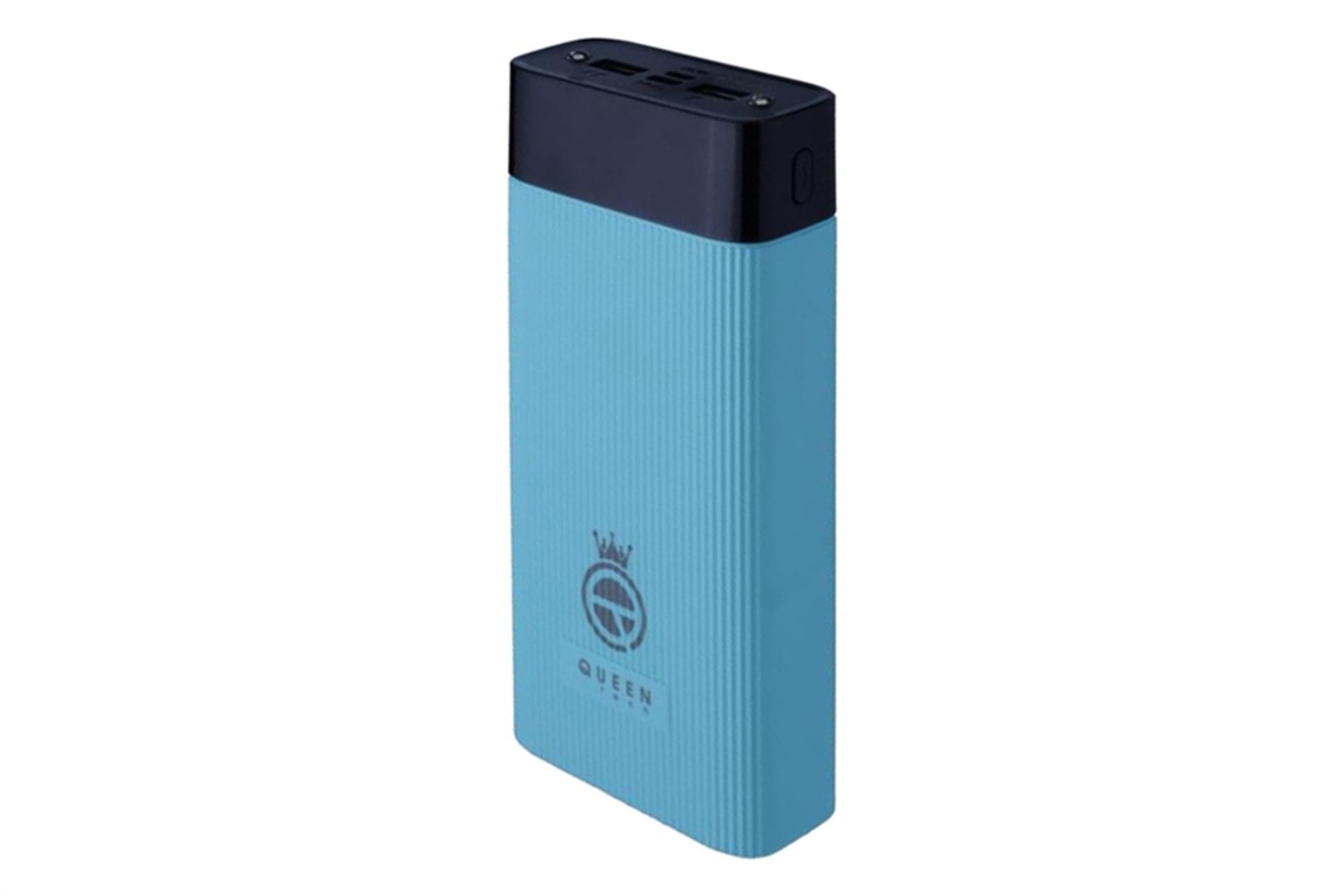 پاور بانک کویین تک Queen Tech QT-21 20000mAh با ظرفیت 20000 میلی‌آمپر ساعت آبی