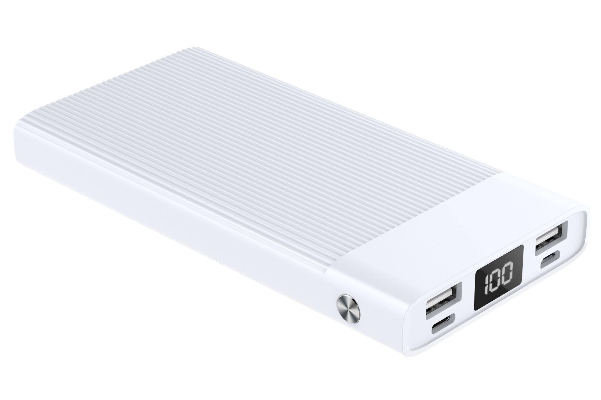 درگاه پاور بانک ژیپین PX301 با ظرفیت 10000 میلی‌آمپر ساعت Xipin PX301 10000mAh سفید