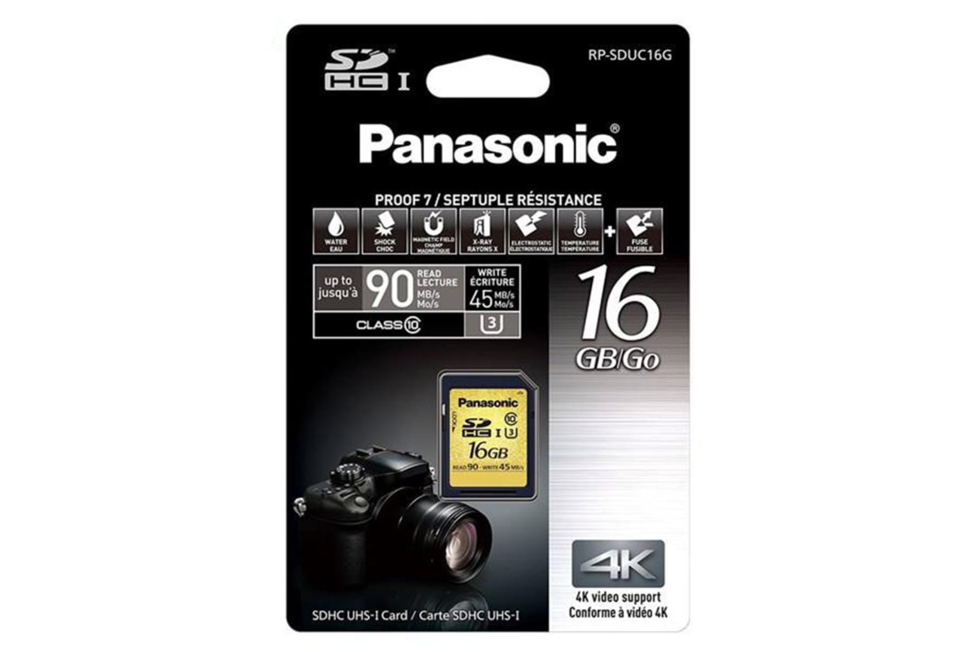Panasonic RP-SDUC16GAK SDHC Class 10 UHS-I U3 16GB
