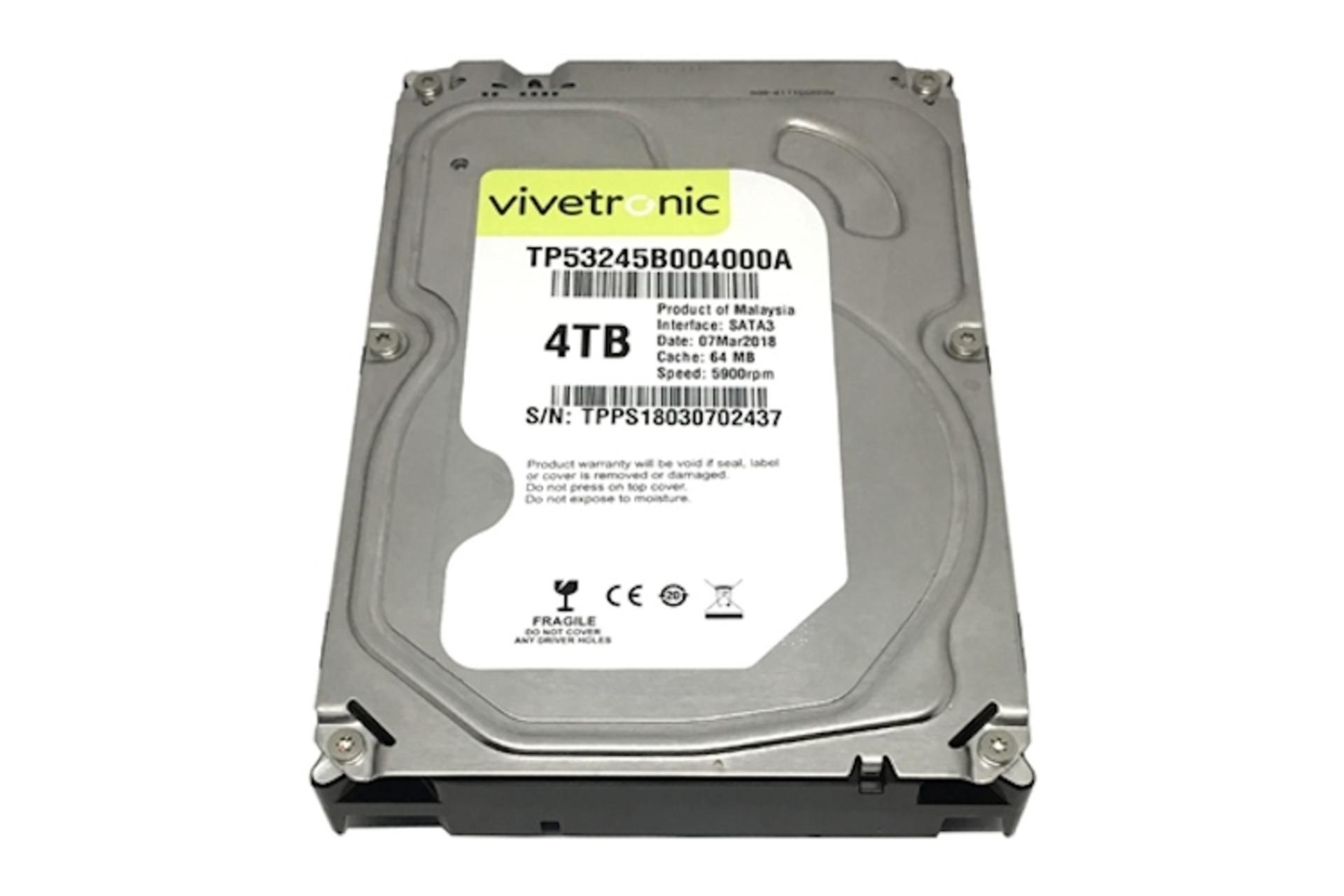 هارد دیسک وایوترونیک Vivetronic TP53245B004000A 3.5 Inch 4TB ظرفیت 4 ترابایت