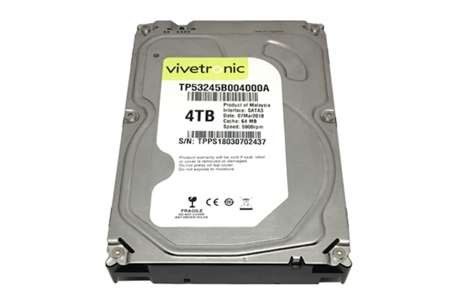 هارد دیسک وایوترونیک Vivetronic TP53245B004000A 3.5 Inch 4TB ظرفیت 4 ترابایت