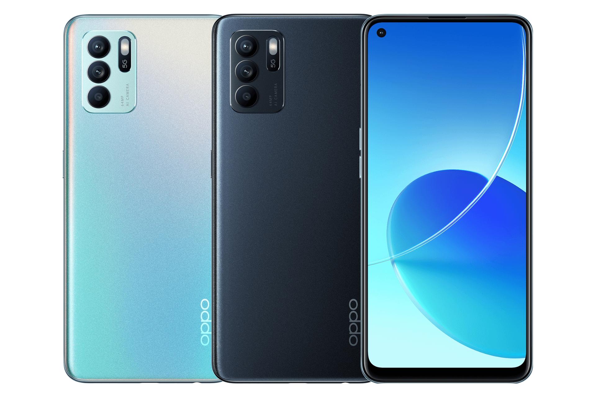 رنگ های مختلف گوشی موبایل رنو 6 زد اوپو / Oppo Reno6 Z