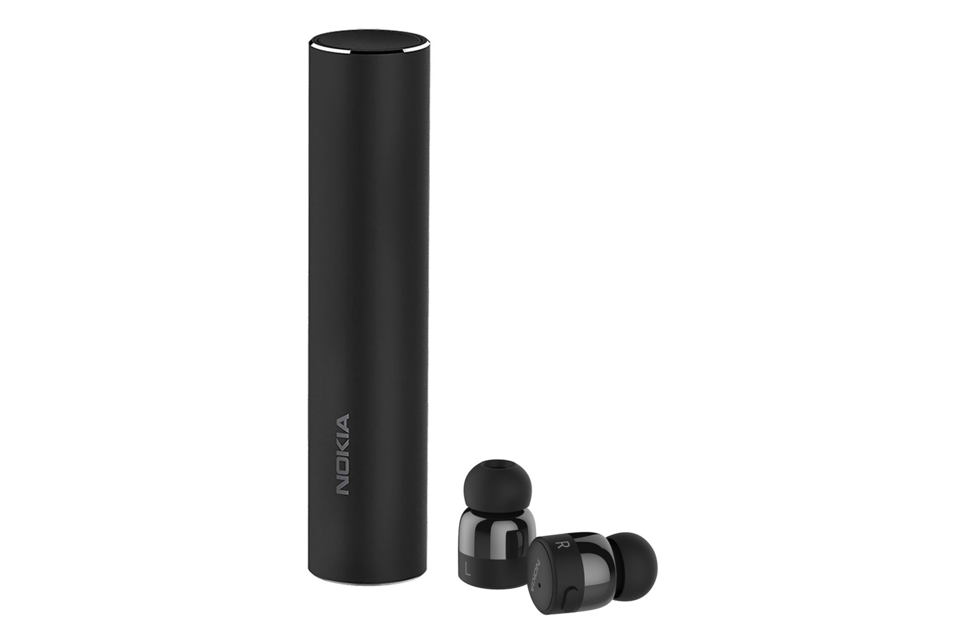 نمای عمودی محفظه شارژ ایرباد بی سیم نوکیا Nokia True Wireless Earbuds BH-705