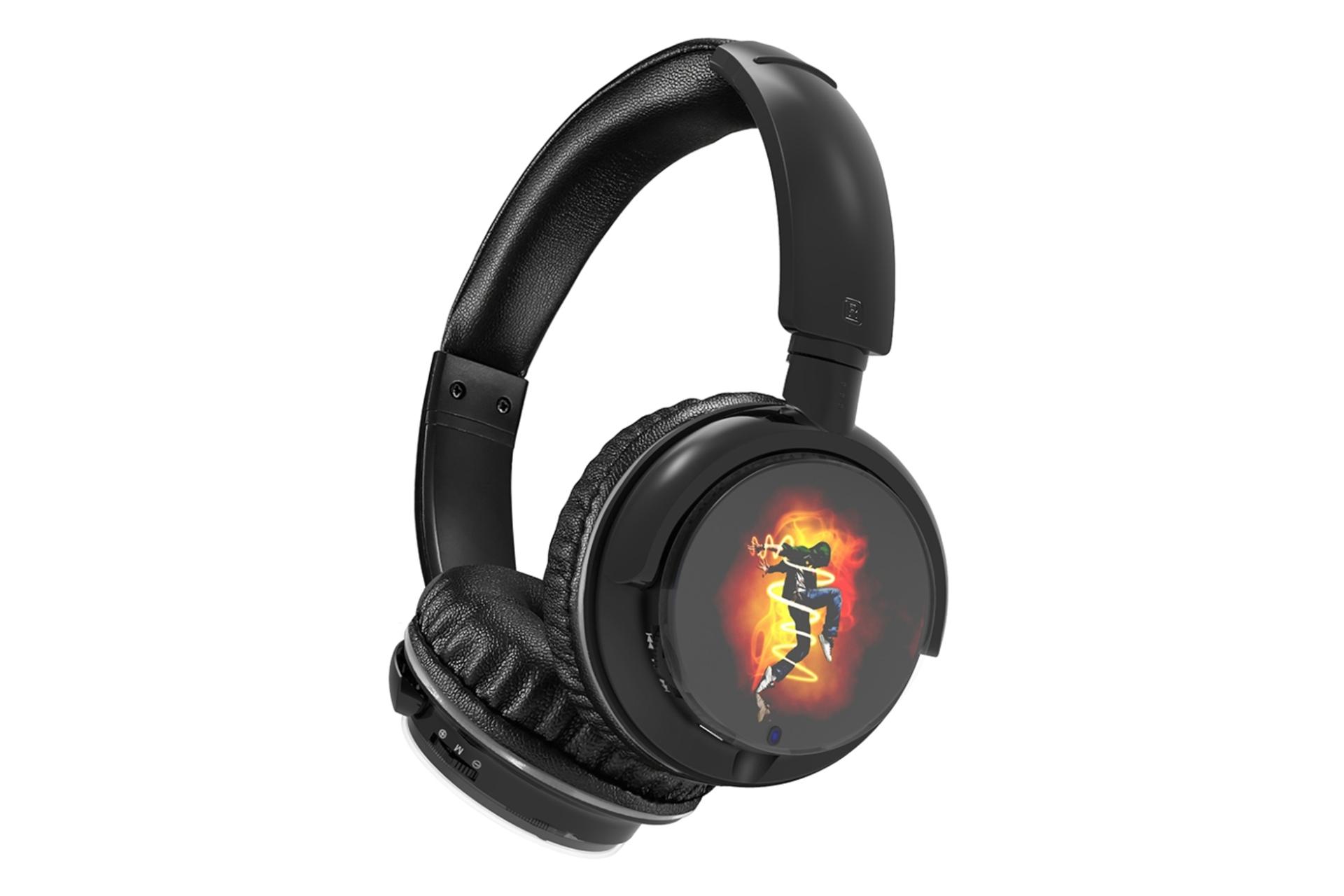 هدفون بی سیم نیا NIA Q3 مشکی طرح آتش