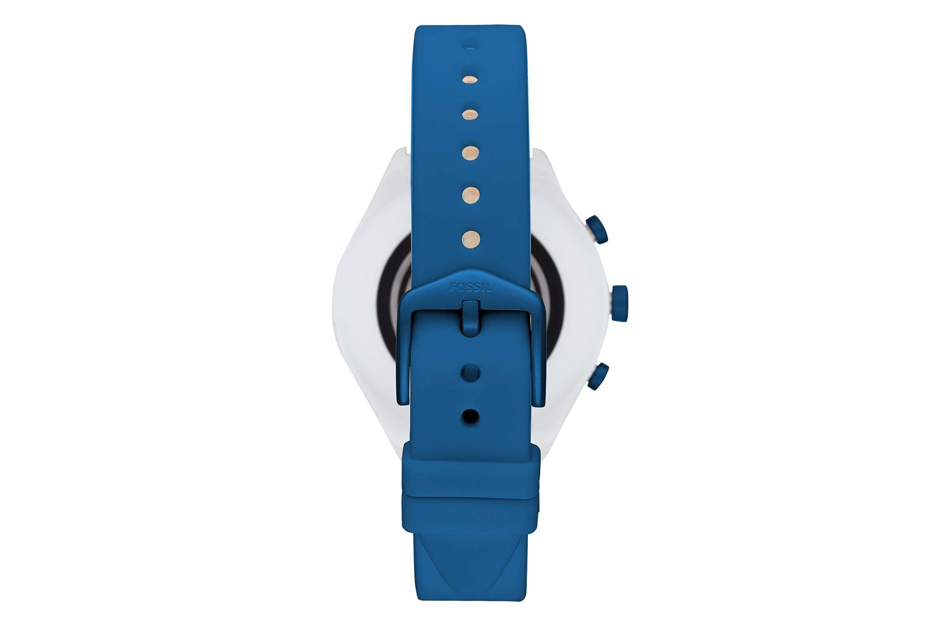 نمای پشت اسمارت واچ فسیل هیبرید نسخه Sport 41mm آبی