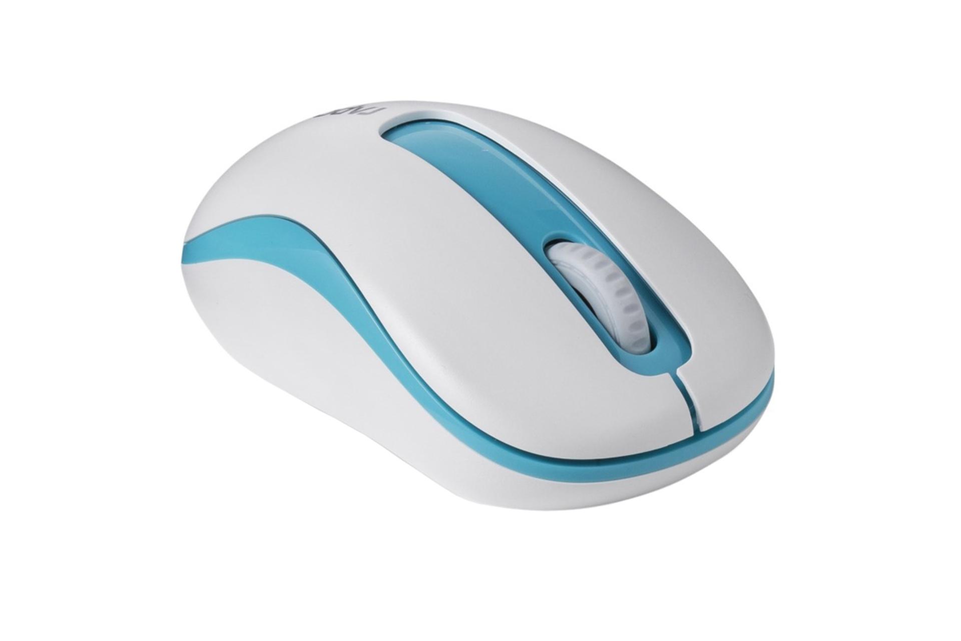 نمای راست ماوس بی سیم رپو M10 آبی