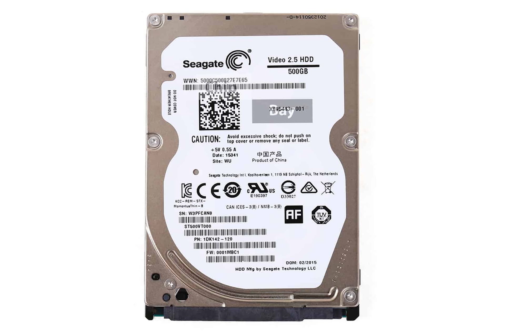 نمای روبرو هارد اینترنال دیسک سیگیت Video ST500VT000