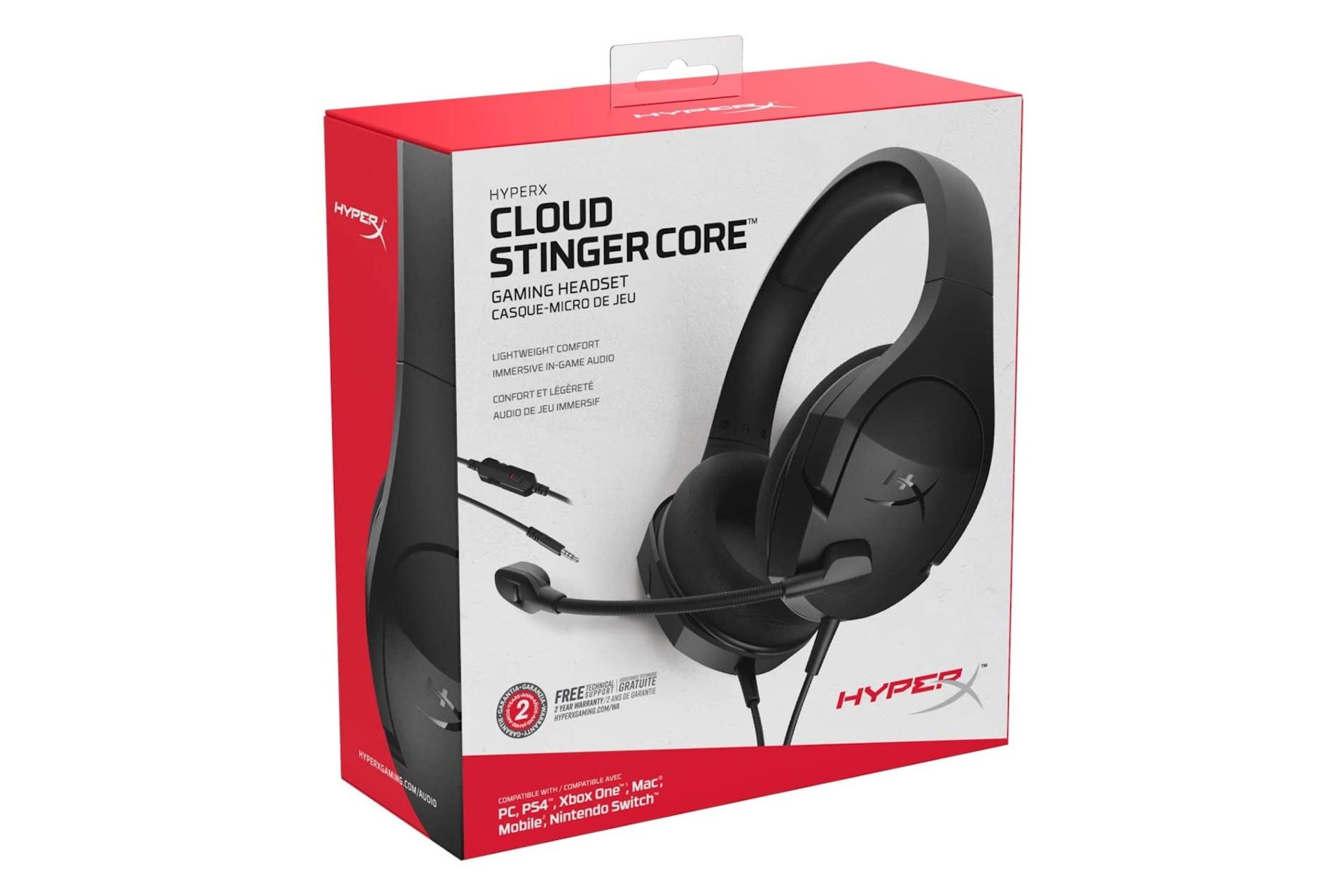 جعبه هدست گیمینگ هایپر ایکس HyperX Cloud Stinger Core نسخه کامپیوتر