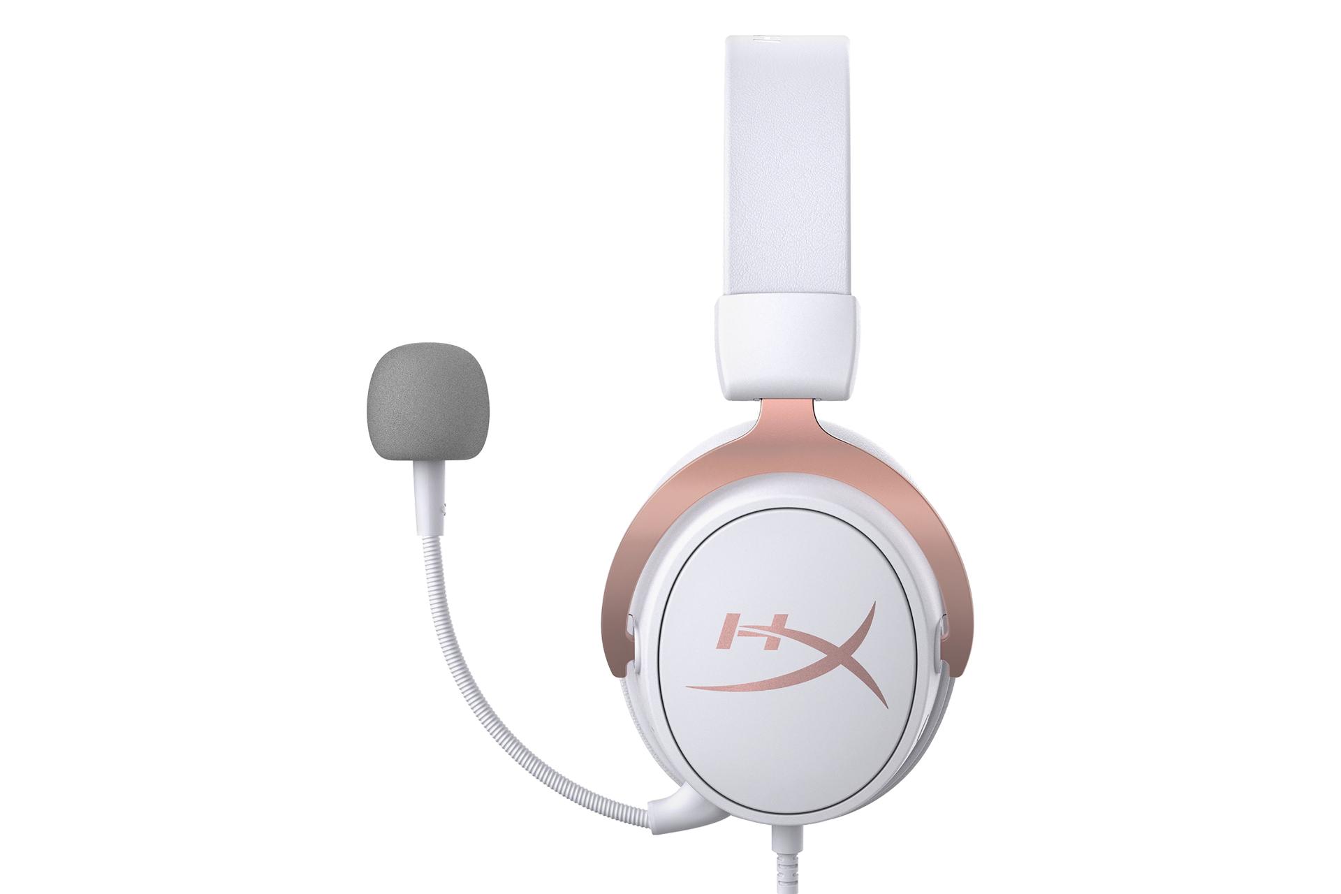 نمای جانبی هدست گیمینگ هایپر ایکس HyperX Cloud MIX رزگلد