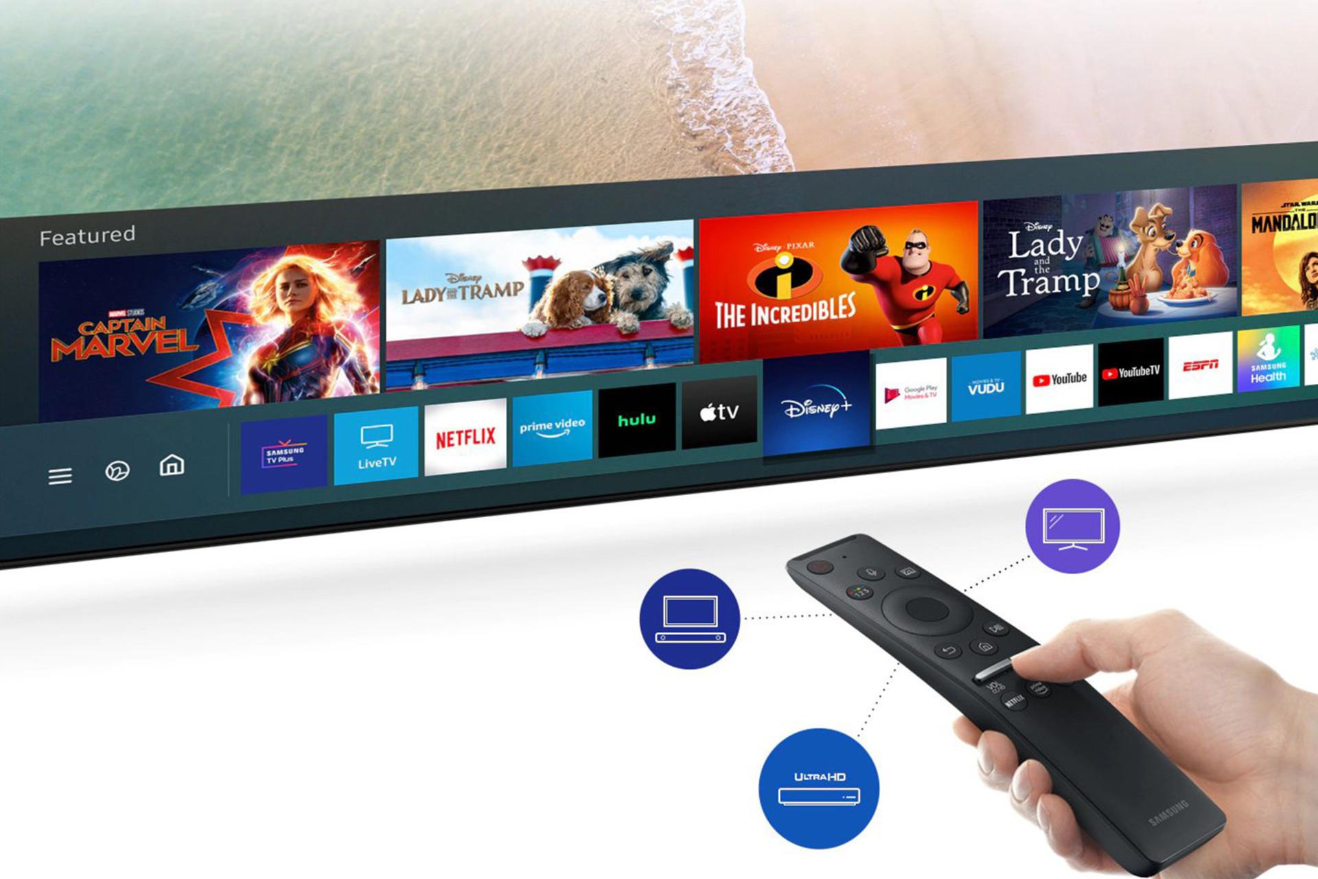 ریموت کنترل تلویزیون سامسونگ Samsung 82Q70T
