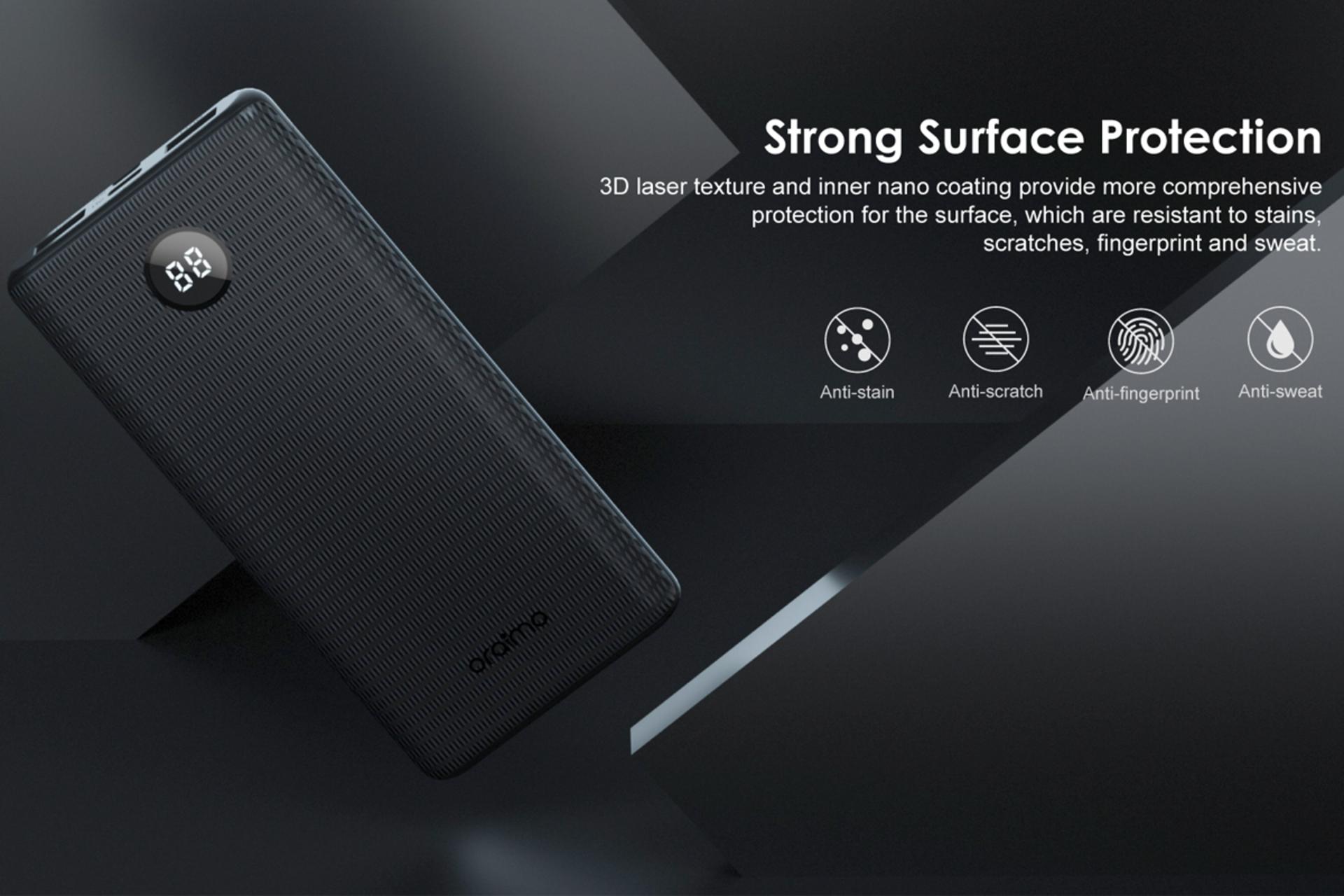 امنیت پاوربانک اورایمو Toast 10 Byte