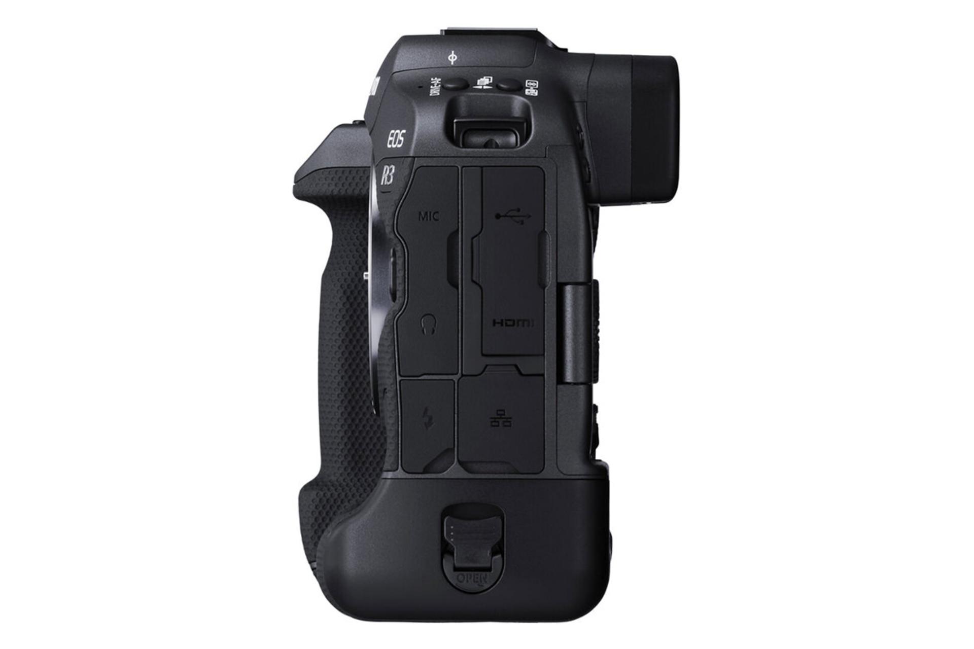 نمای چپ دوربین کانن Canon EOS R3
