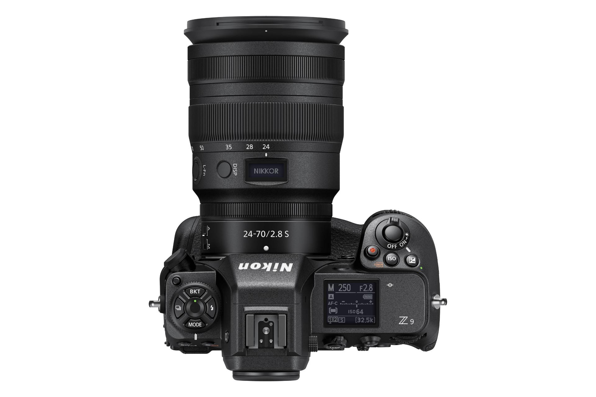 نمای بالای دوربین نیکون Nikon Z9