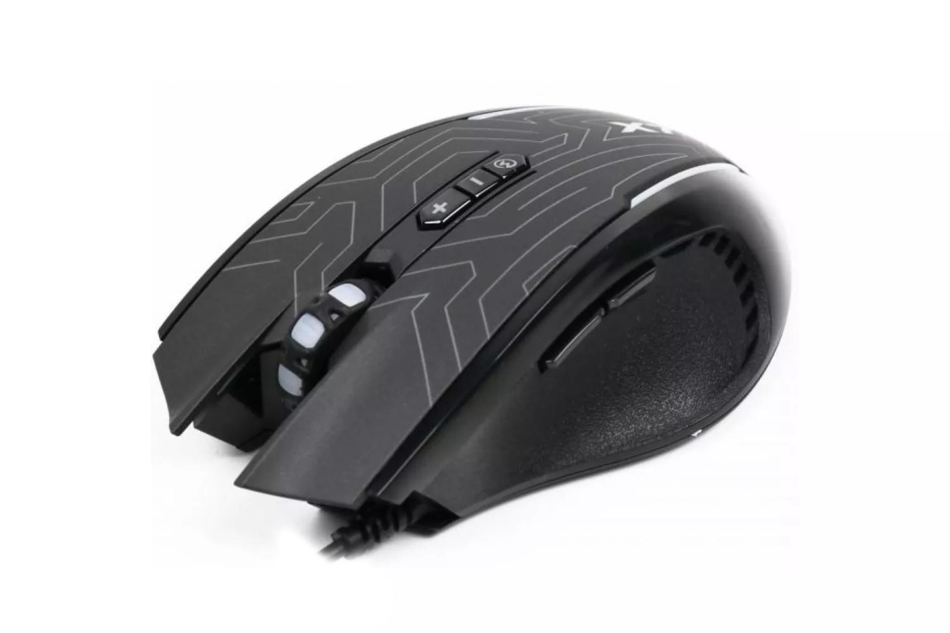 نمای راست ماوس گیمینگ سیم دار ایفورتک X87 Oscar Neon