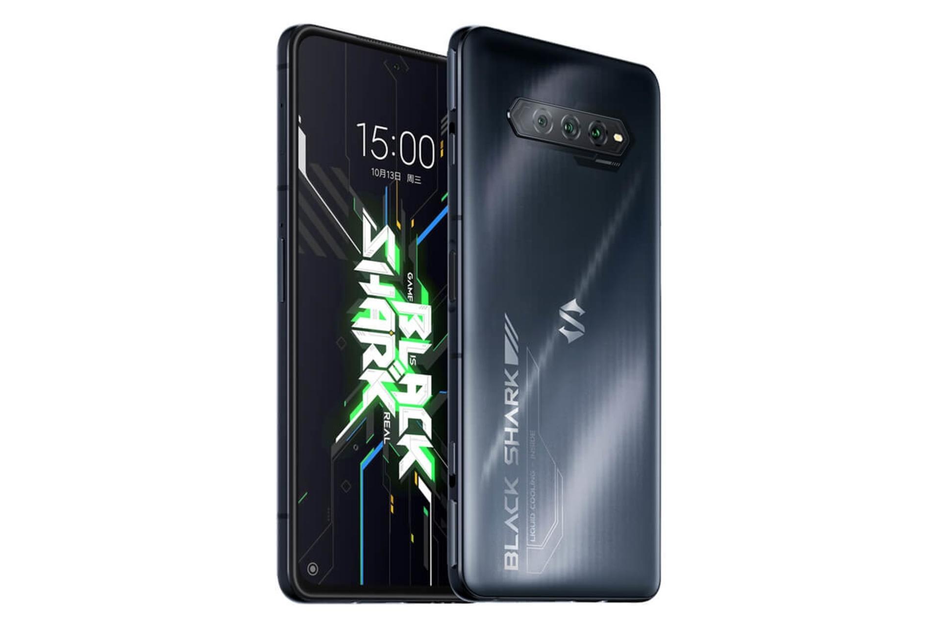 نمای جانبی گوشی موبایل بلک شارک 4 اس شیائومی / Xiaomi Black Shark 4S مشکی