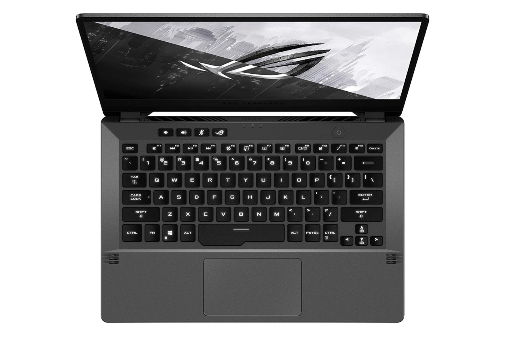 نمای بالا لپ تاپ راگ زفیروس GA401Q ایسوس - Ryzen 7 RTX 3050Ti 16GB 512GB