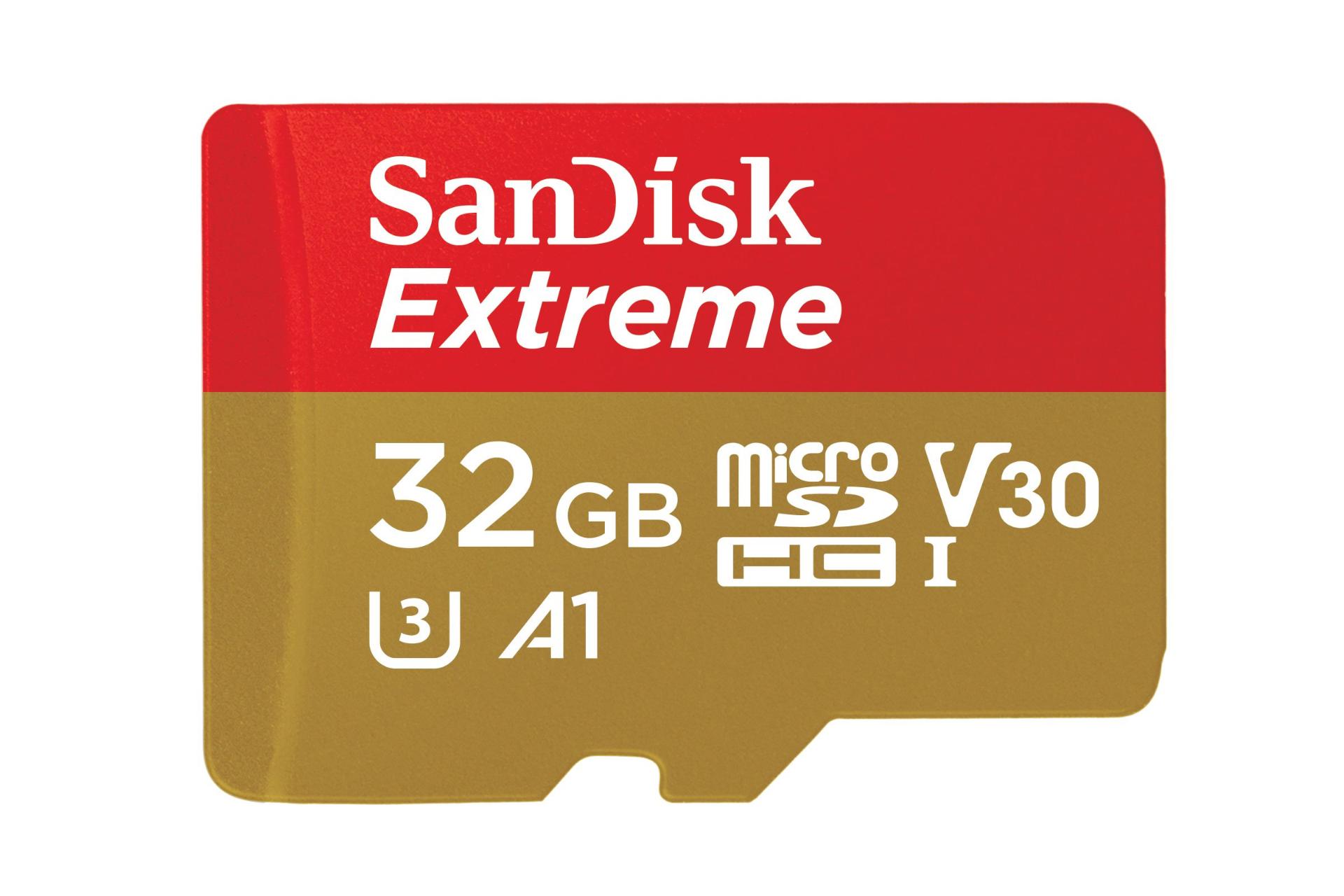 سن دیسک microSDHC با ظرفیت 32 گیگابایت مدل Extreme A1 کلاس 10