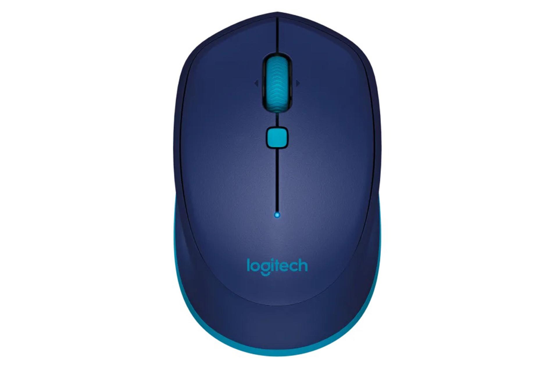 نمای روبرو ماوس لاجیتک M535 آبی