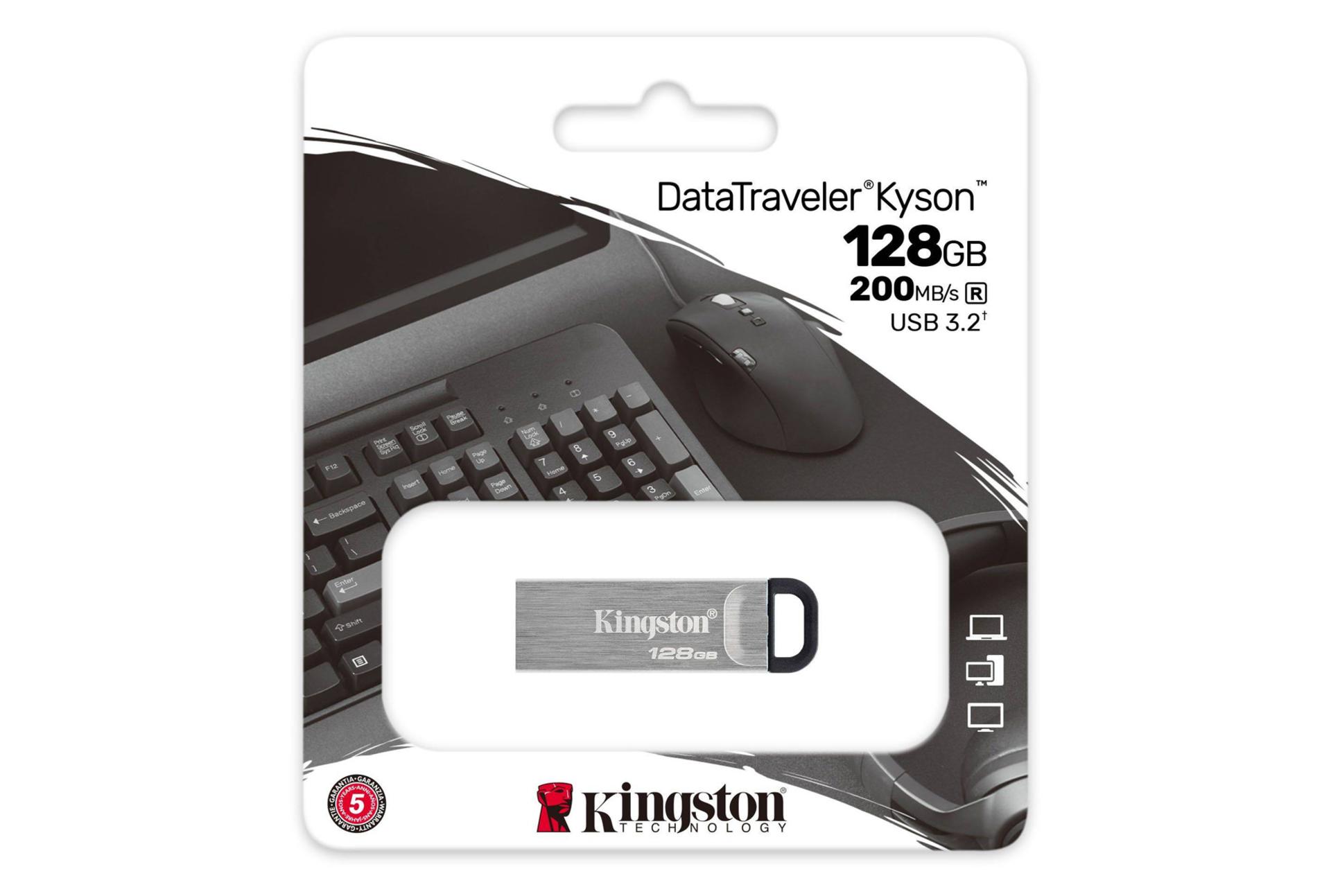 جعبه کینگستون مدل DataTraveler Kyson ظرفیت 128 گیگابایت