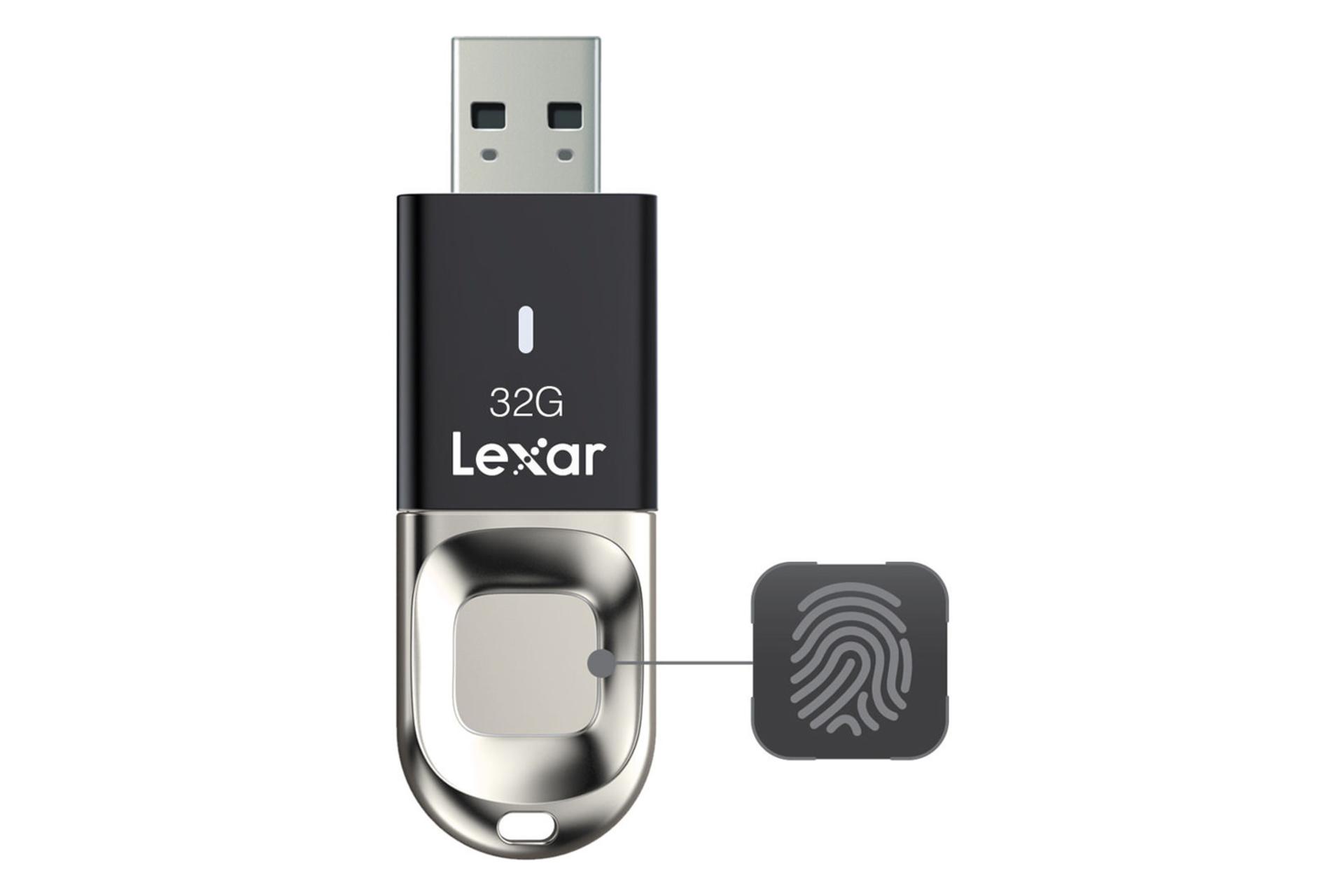 حسگر اثرانگشت لکسار مدل JumpDrive Fingerprint F35 ظرفیت 32 گیگابایت