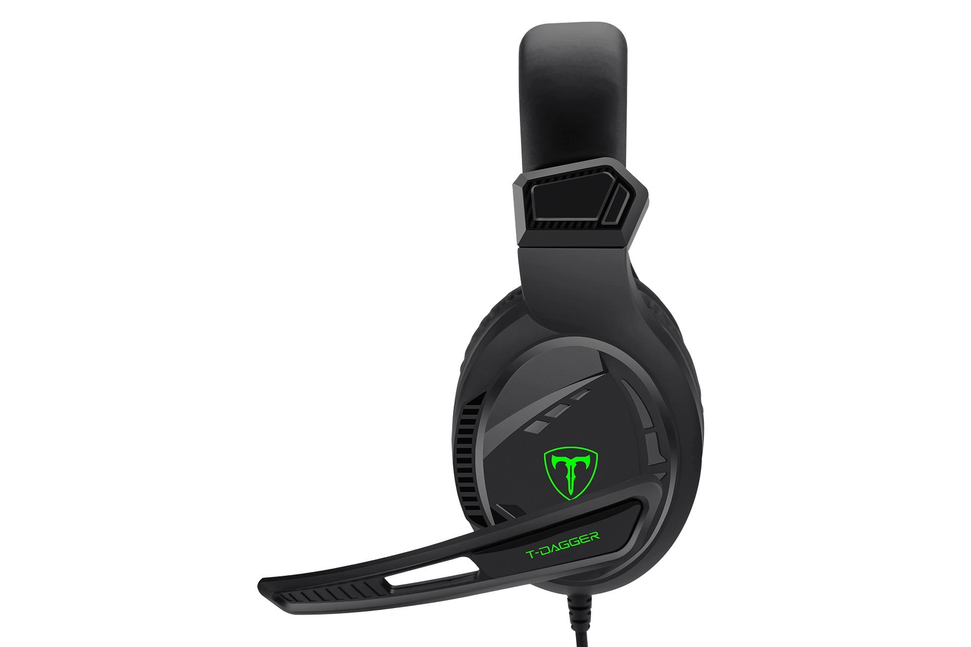 نمای جانبی هدست گیمینگ تی دگر T-DAGGER Mckinley T-RGH101