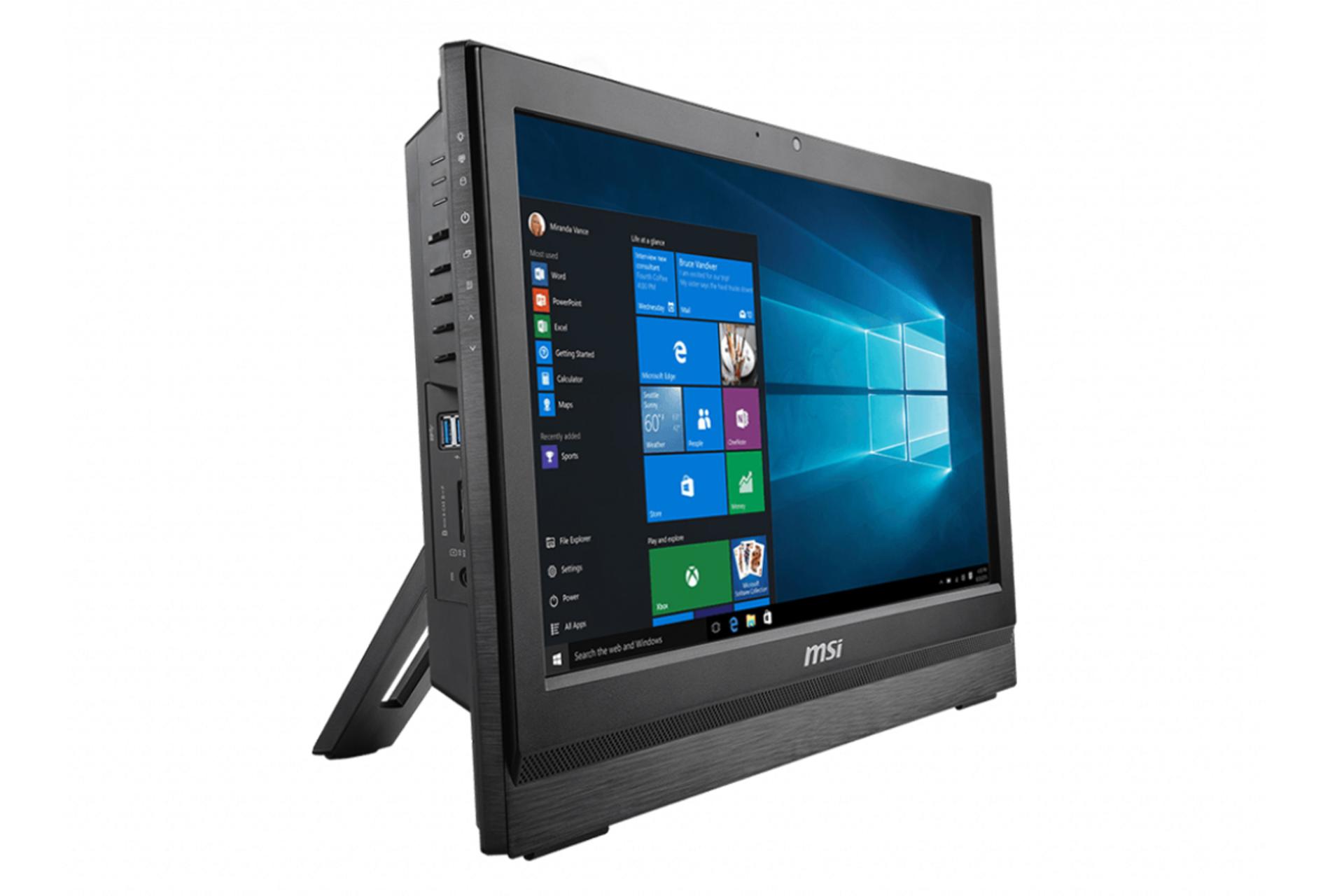 نمای چپ کامپیوتر آل این وان All in One MSI Pro 20 6M