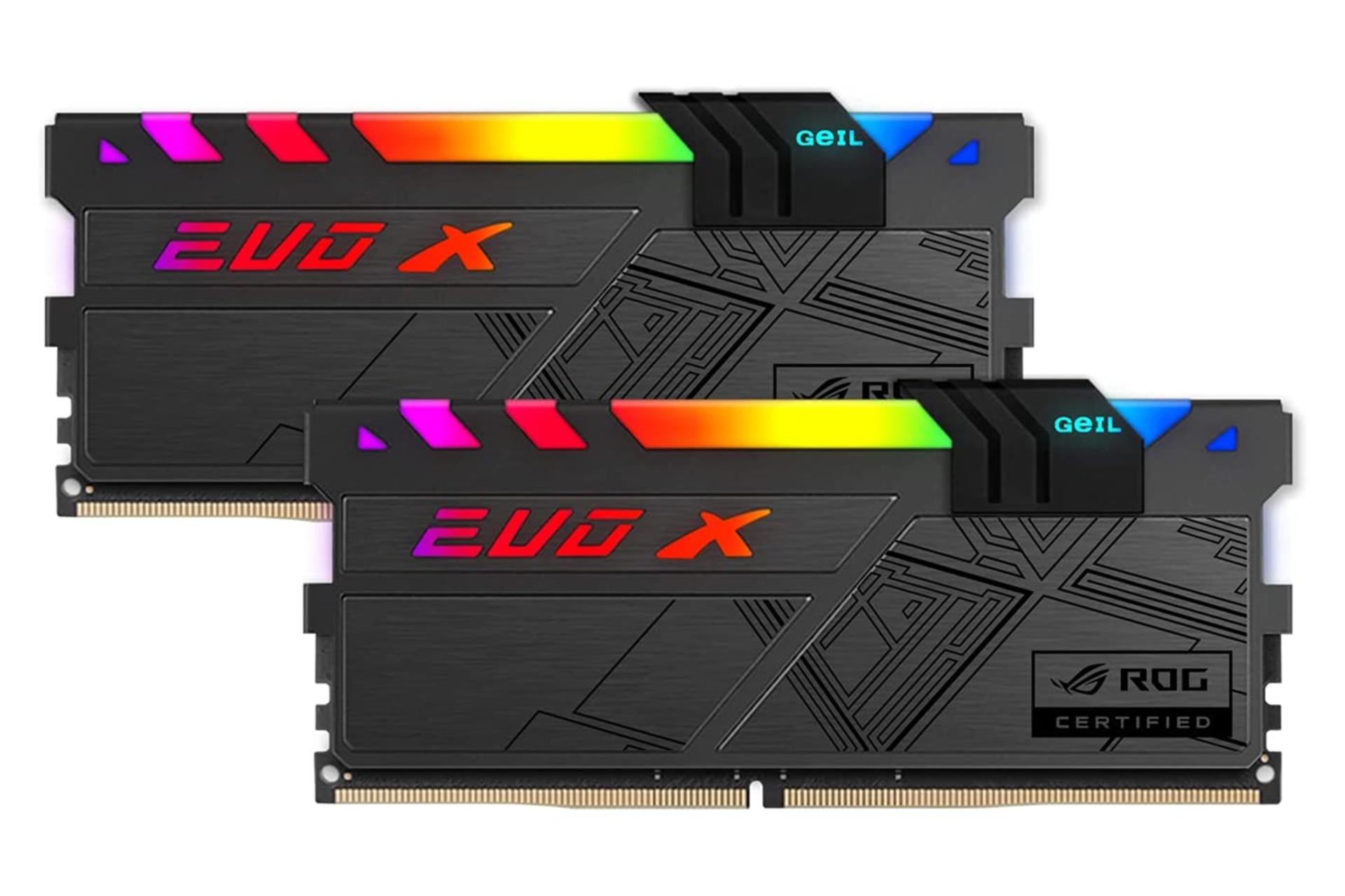 رم گیل EVO X II ROG-certified ظرفیت 16 گیگابایت (2x8) از نوع DDR4-3200