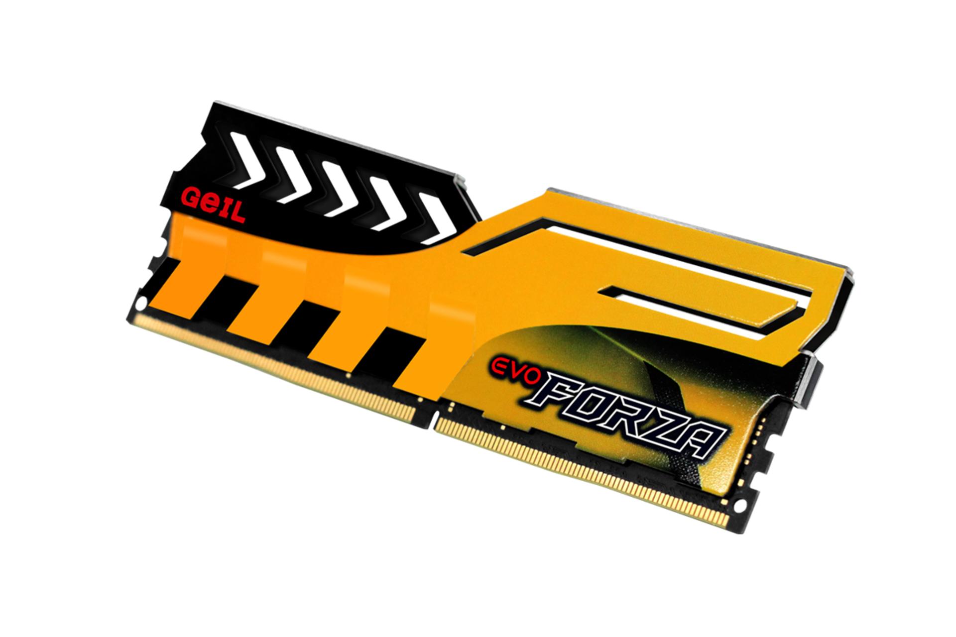 نمای کناری رم  گیل EVO Forza ظرفیت 16 گیگابایت از نوع DDR4-3000