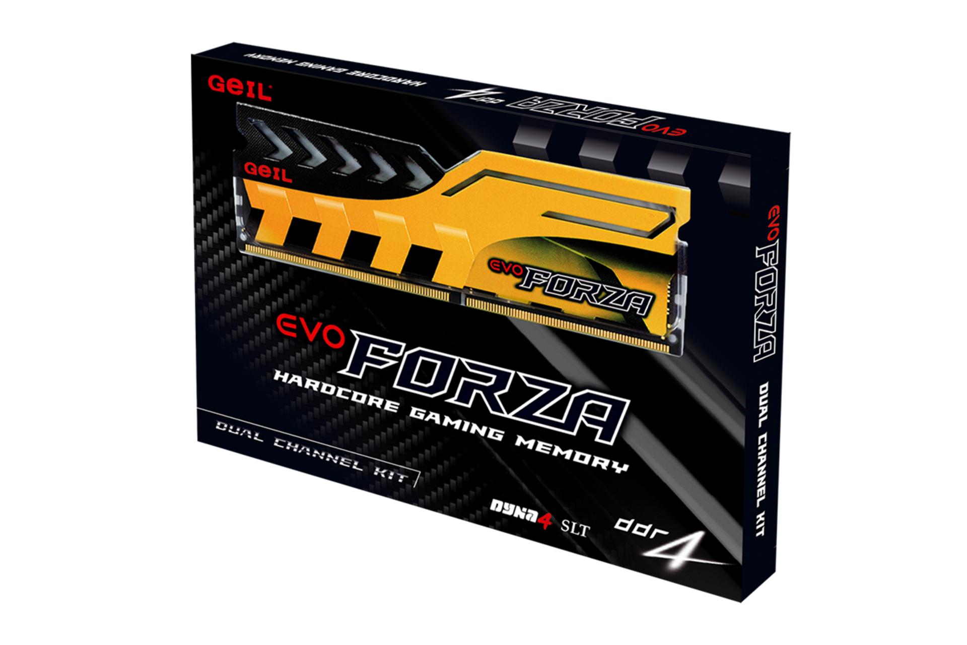جعبه رم نمای کناری رم  گیل EVO Forza ظرفیت 16 گیگابایت از نوع DDR4-3000