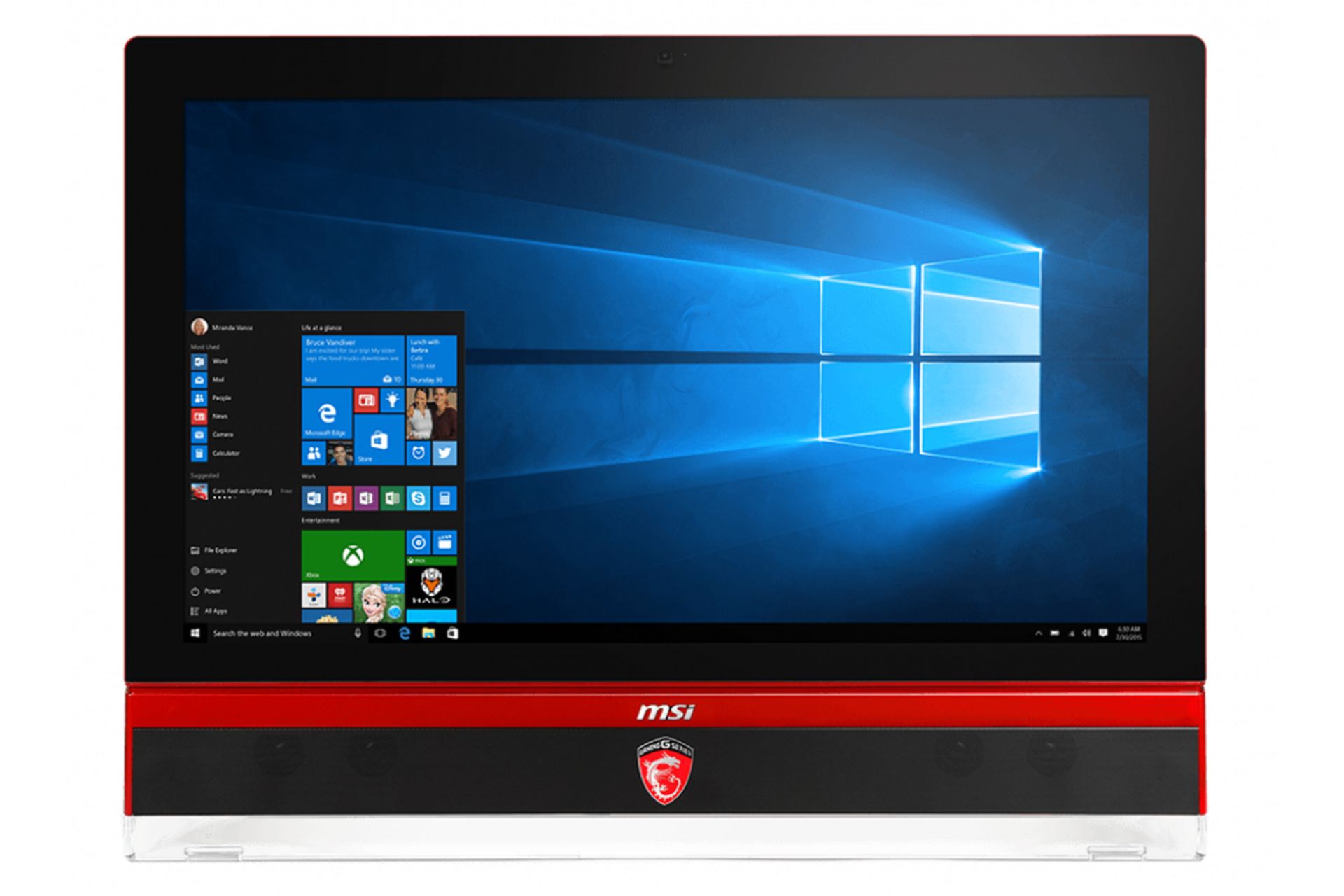 نمای روبرو کامپیوتر آل این وان All in One MSI AG270 2PE Core i7