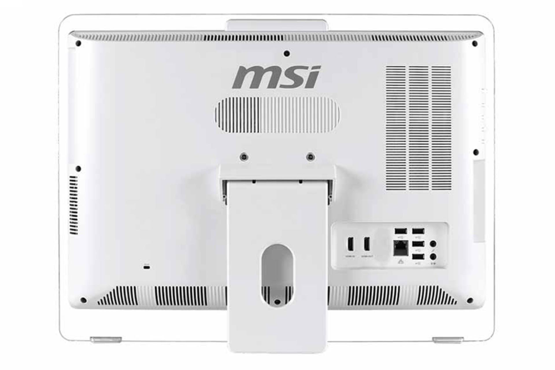 نمای پشت کامپیوتر آل این وان All in One MSI AE203G Core i3-4160