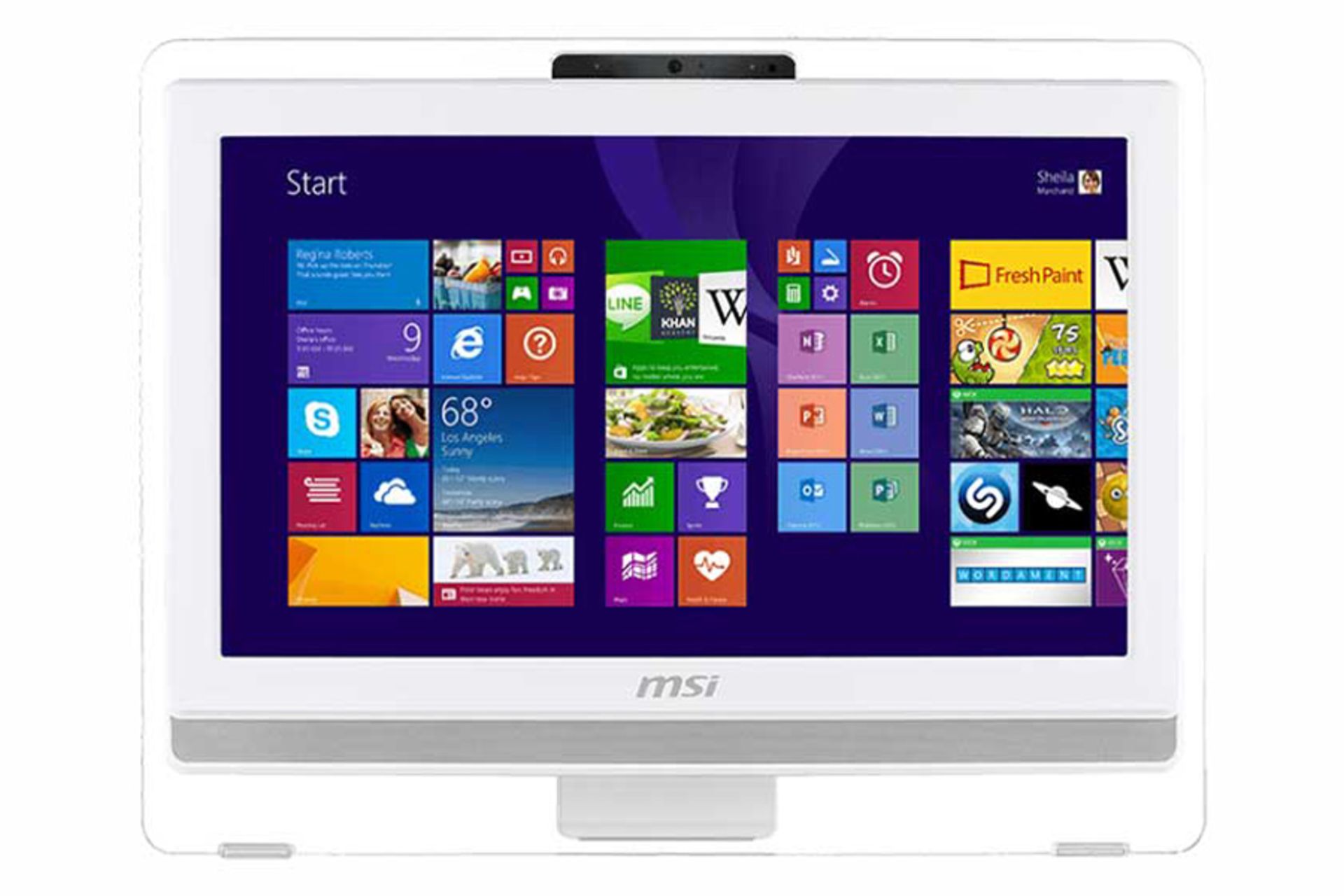 نمای روبرو کامپیوتر آل این وان All in One MSI AE203G Core i3-4160