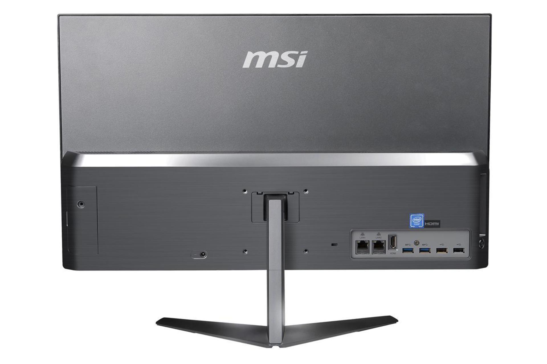 نمای پشت کامپیوتر آل این وان All in One MSI Pro 24X 7M Pentium Gold