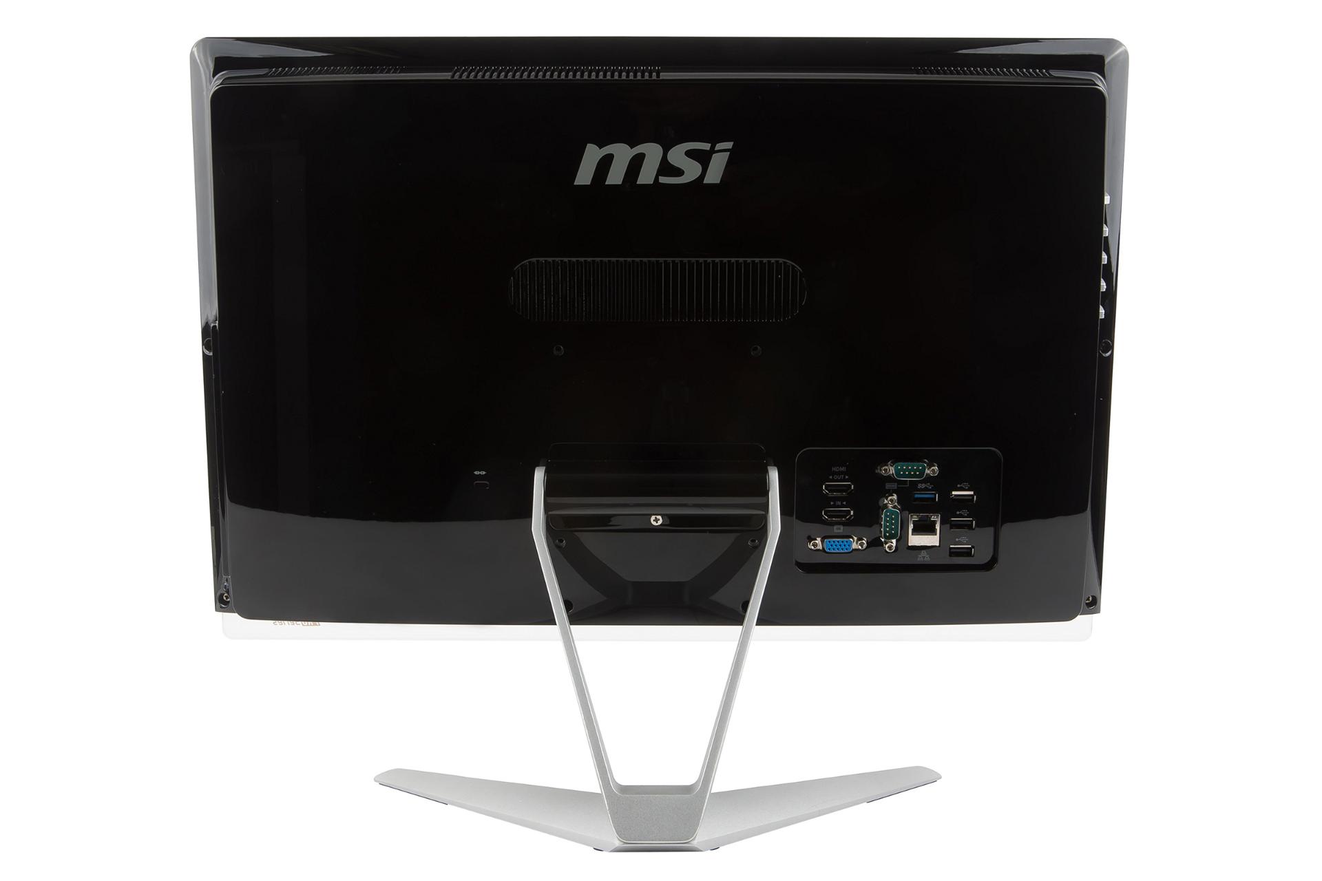 نمای پشت کامپیوتر آل این وان All in One MSI PRO 20EX 7M Core i3-7100